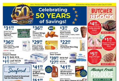 Restaurant Depot (Birmingham Area, AL) Weekly Ad September 1 - 30, 2026