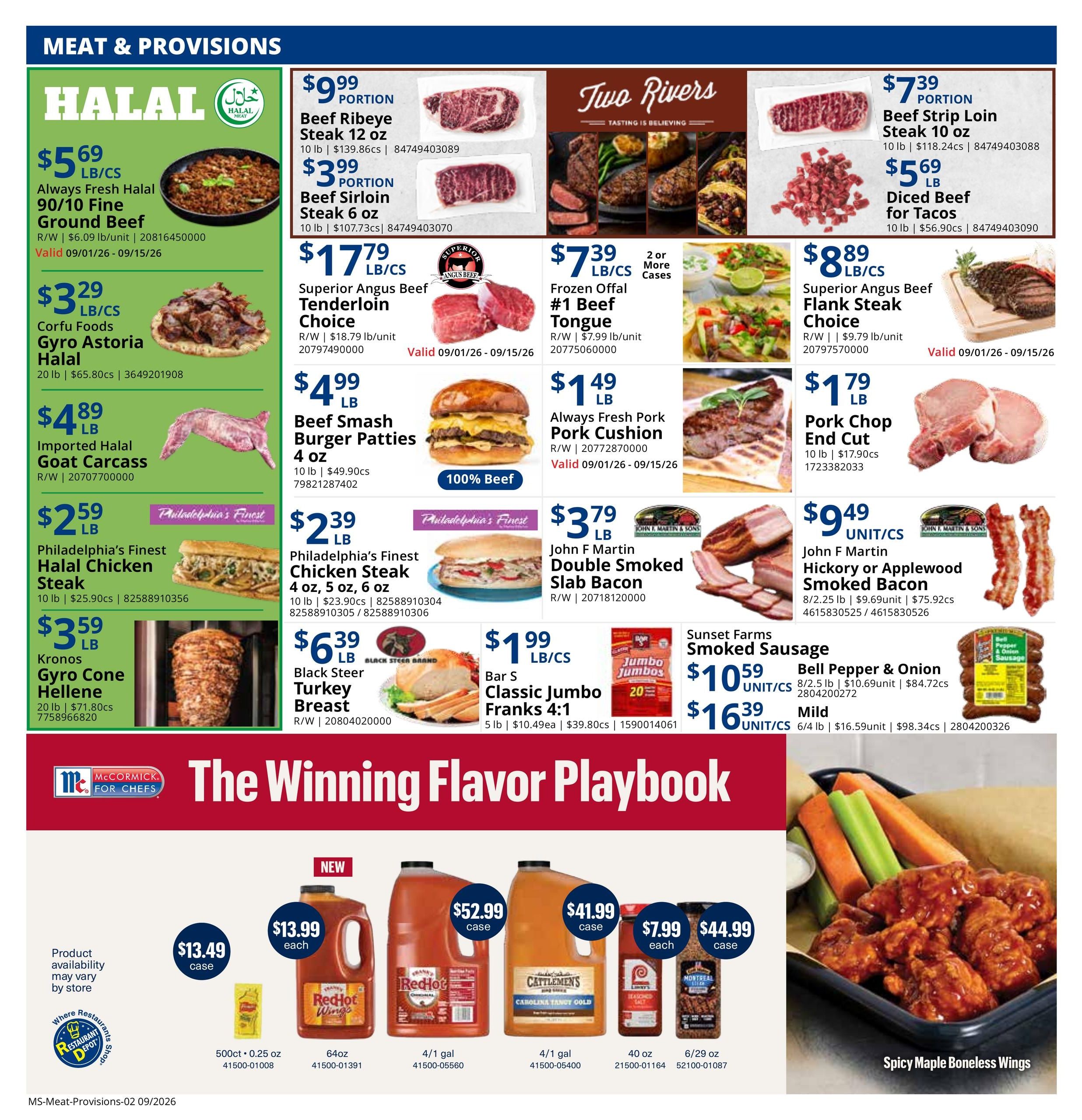 Restaurant Depot (Birmingham Area, AL) Weekly Ad September 1 - 30, 2026
