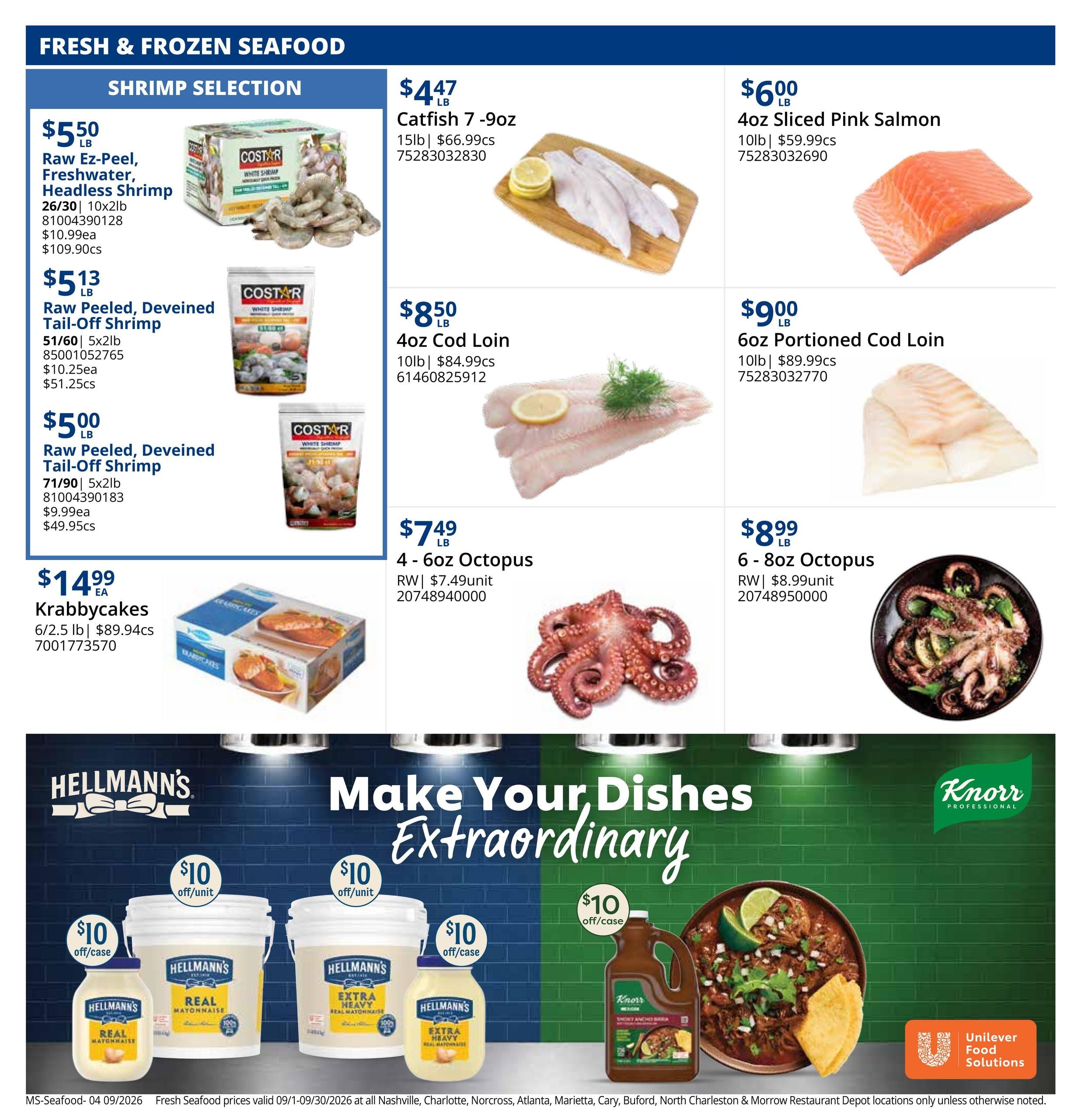 Restaurant Depot (Birmingham Area, AL) Weekly Ad September 1 - 30, 2026