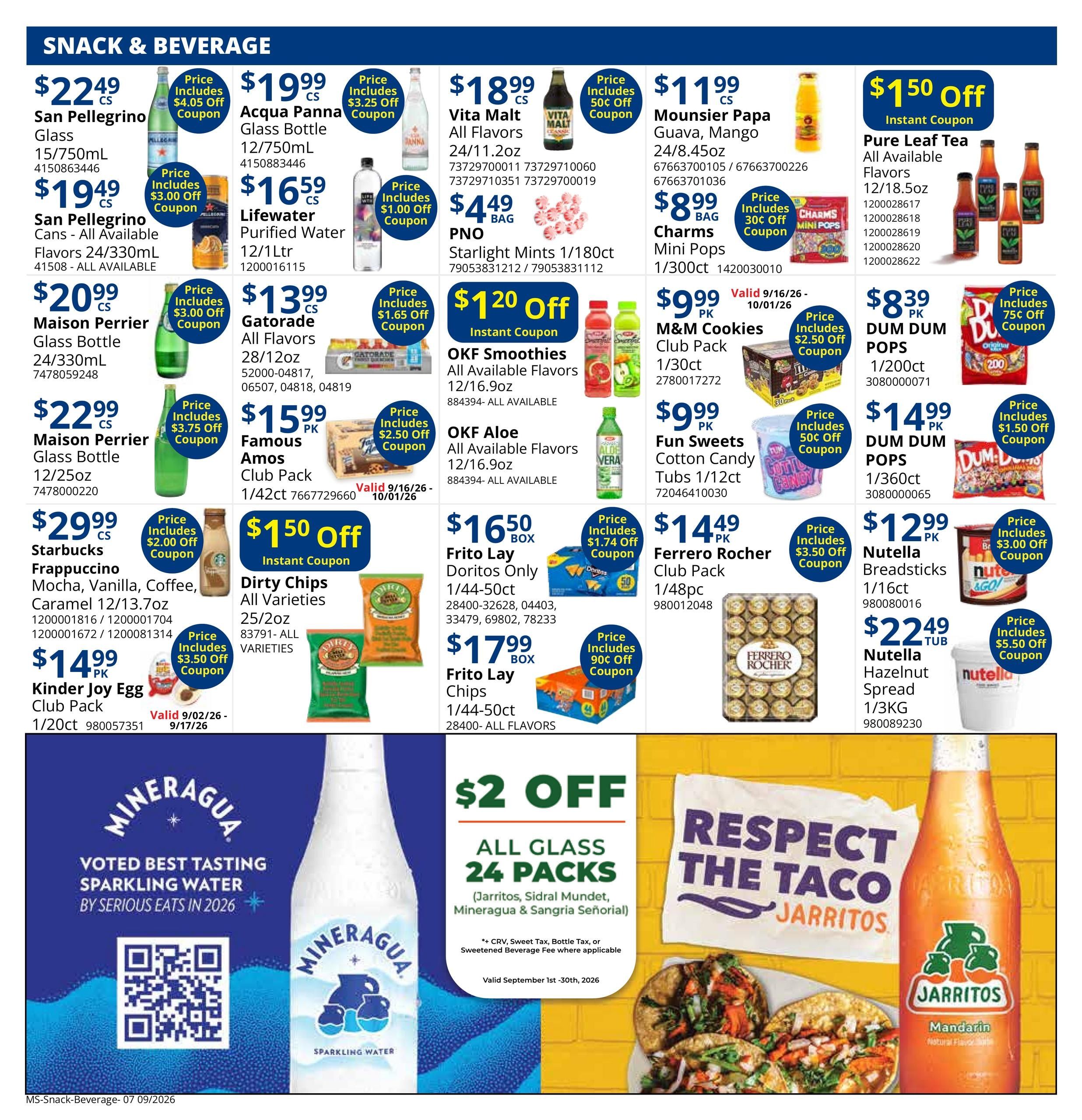 Restaurant Depot (Birmingham Area, AL) Weekly Ad September 1 - 30, 2026