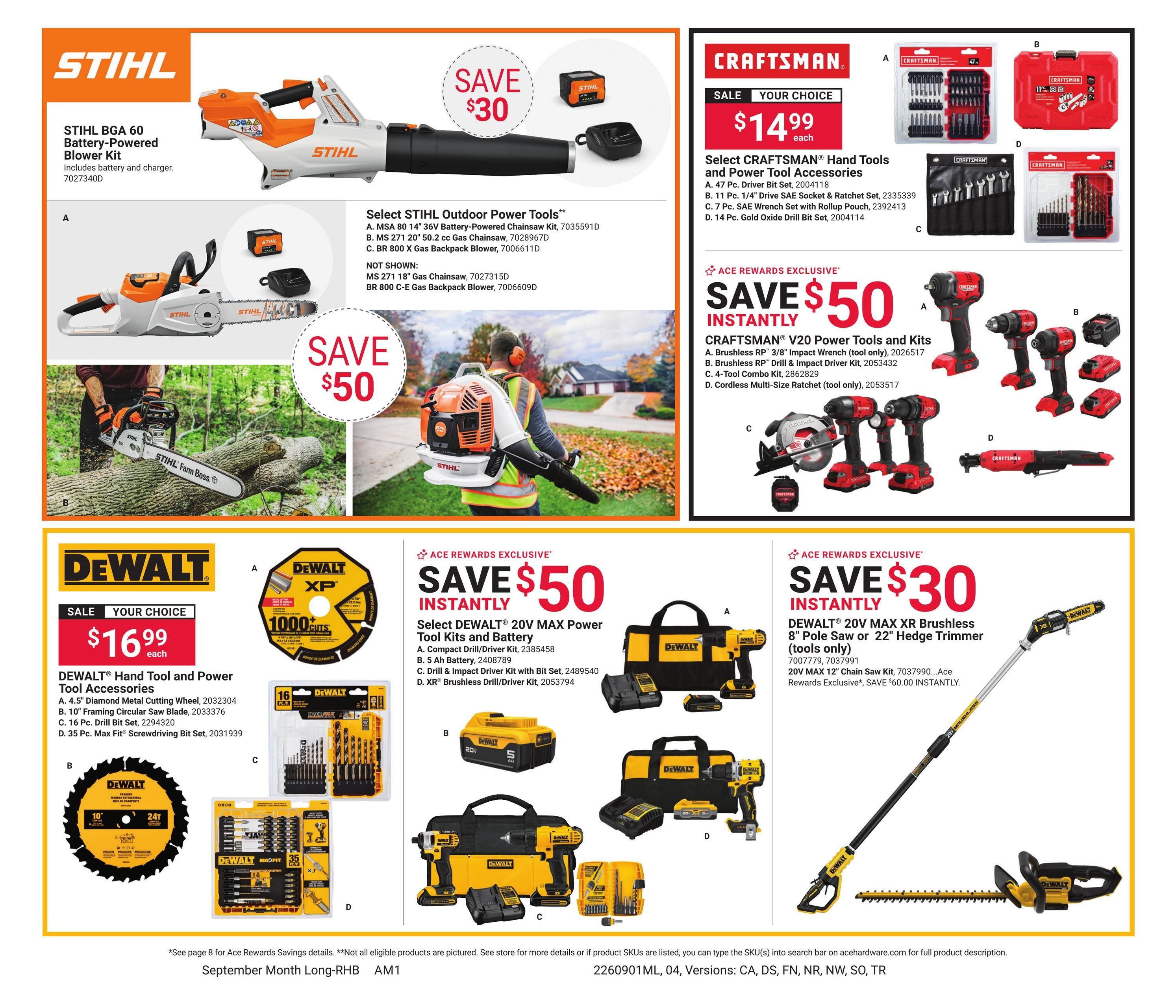 Ace Hardware (Anniston Area, AL) Red Hot Buys Weekly Ad September 1 - 30, 2026
