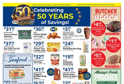 Restaurant Depot (Altamonte Springs Area, FL) Weekly Ad September 1 - 30, 2026