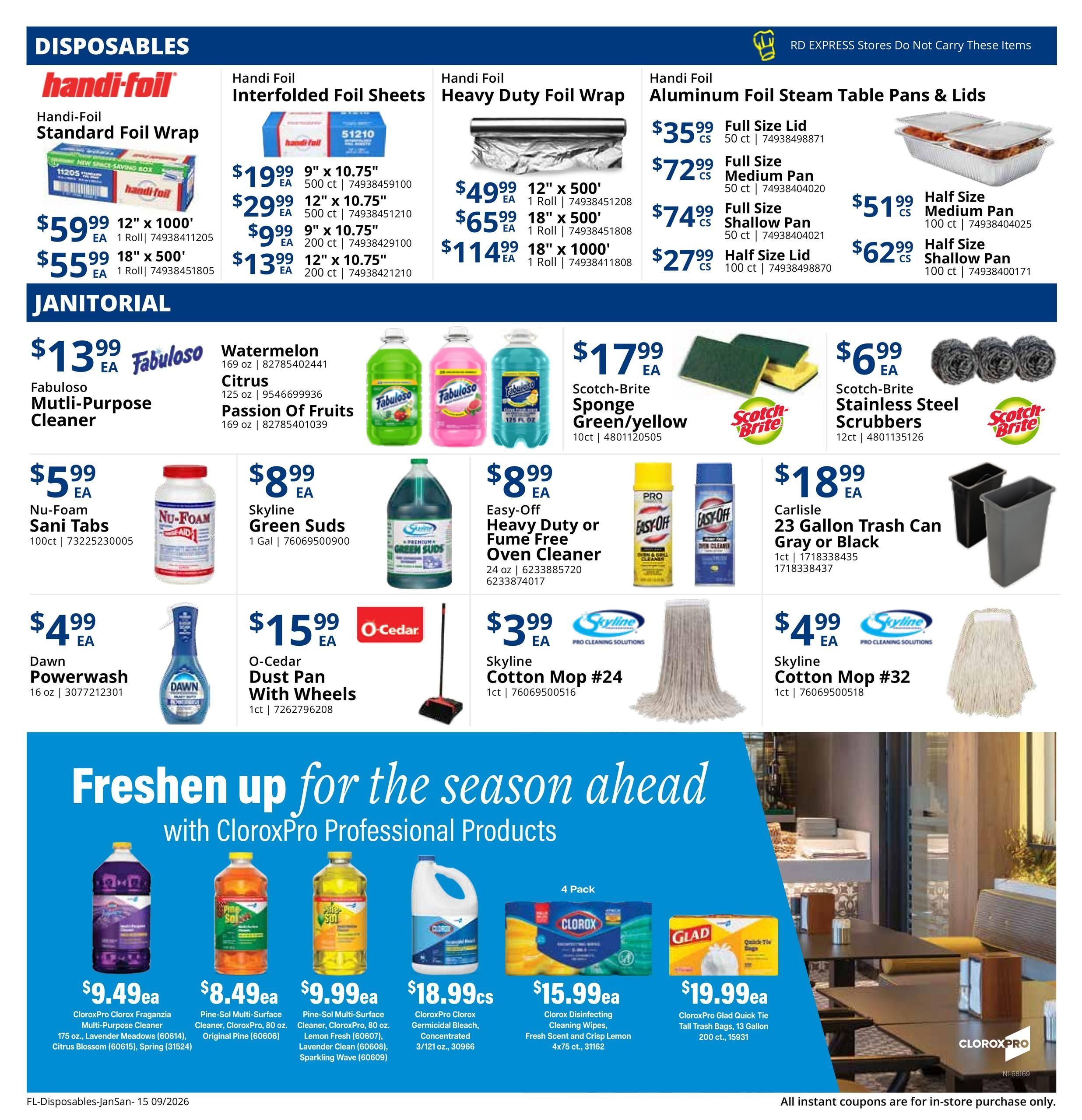 Restaurant Depot (Altamonte Springs Area, FL) Weekly Ad September 1 - 30, 2026