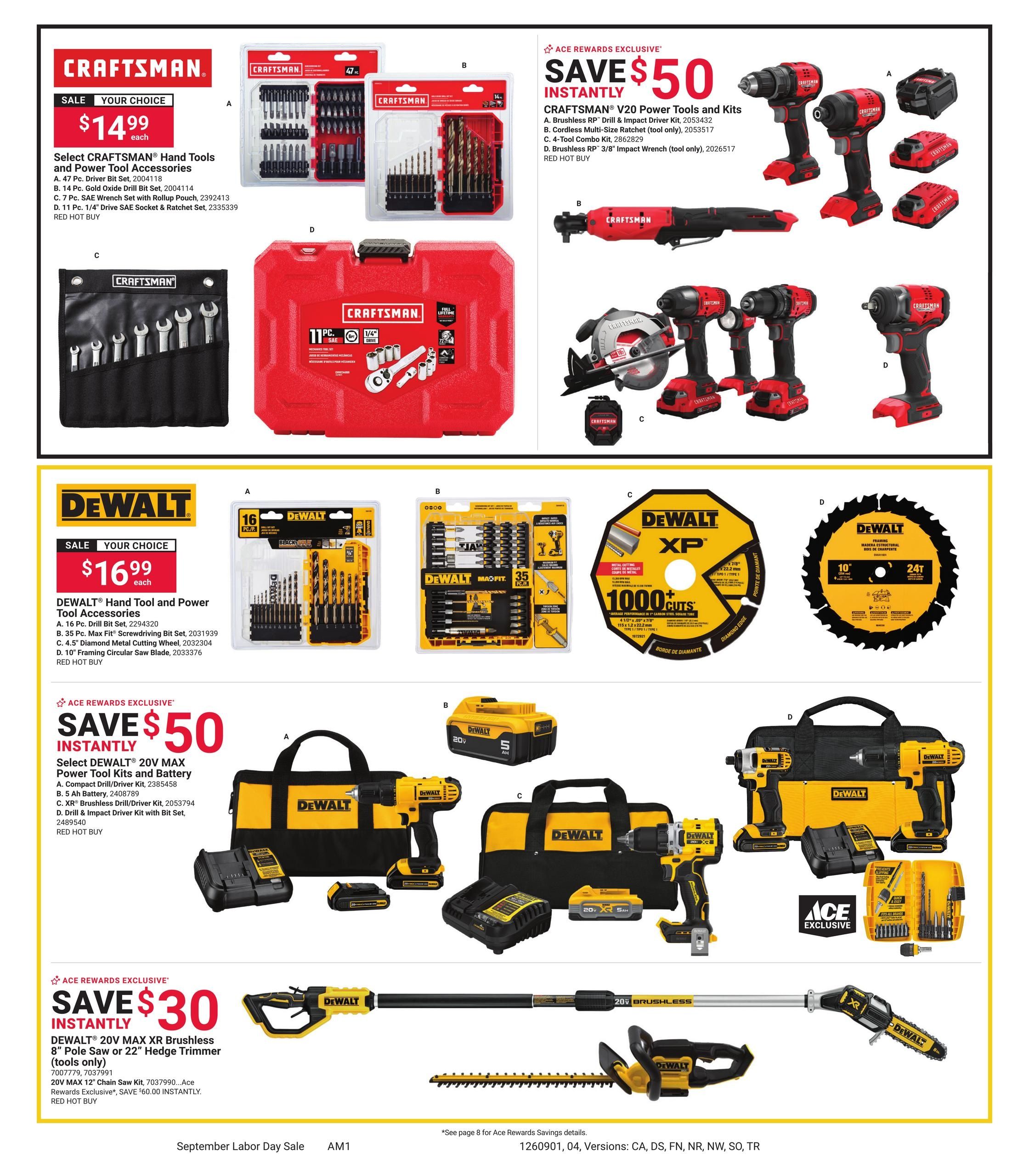 Ace Hardware (Anniston Area, AL) September Labor Day Weekly Ad September 1 - 14, 2026