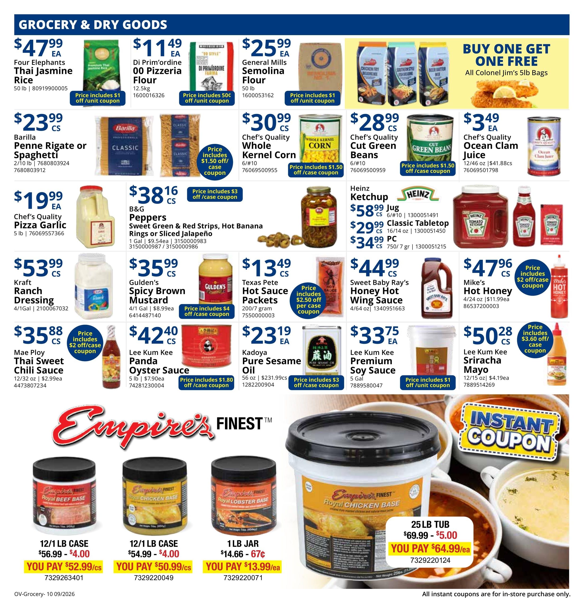 Restaurant Depot (Bath Area, IN) Weekly Ad September 1 - 30, 2026