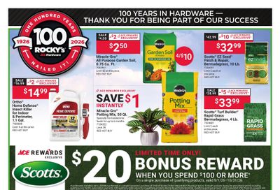 Ace Hardware (Boca Raton Area, FL) Rocky's 100 Years Weekly Ad September 1 - 14, 2026