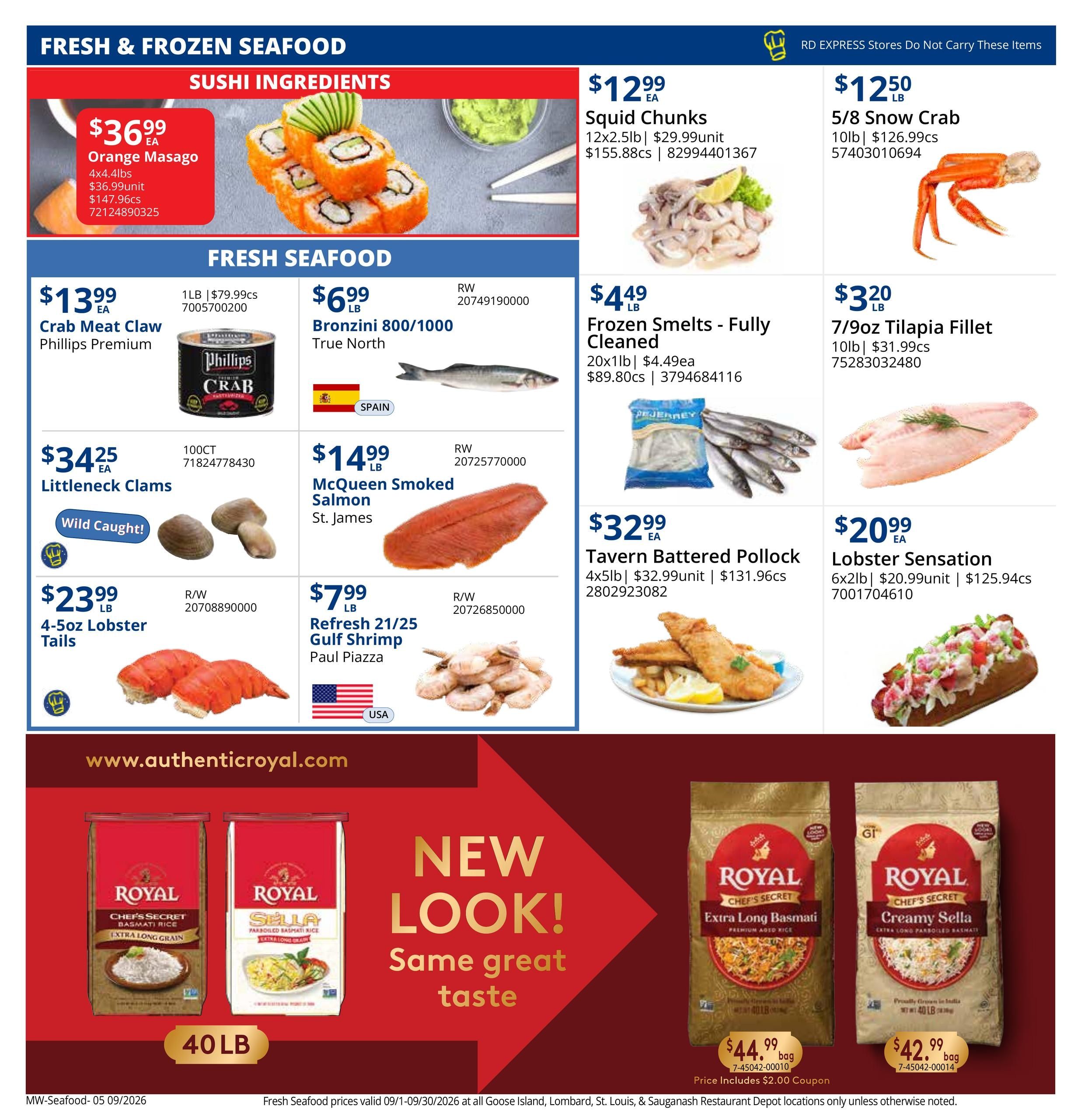 Restaurant Depot (Belleville Area, IL) Weekly Ad September 1 - 30, 2026