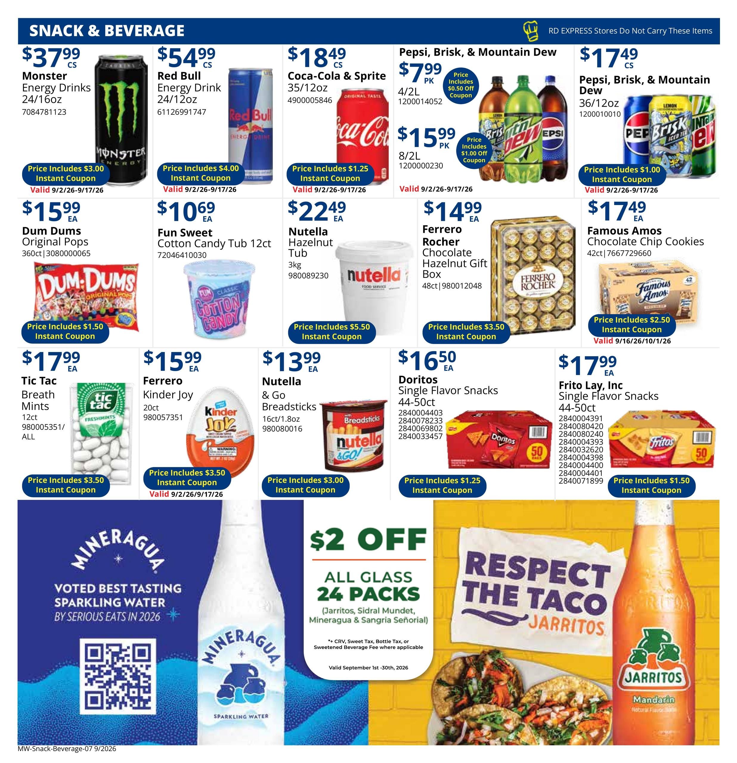 Restaurant Depot (Belleville Area, IL) Weekly Ad September 1 - 30, 2026