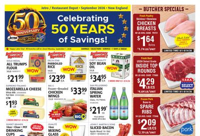 Restaurant Depot (Cromwell Area, CT) Weekly Ad September 1 - 30, 2026