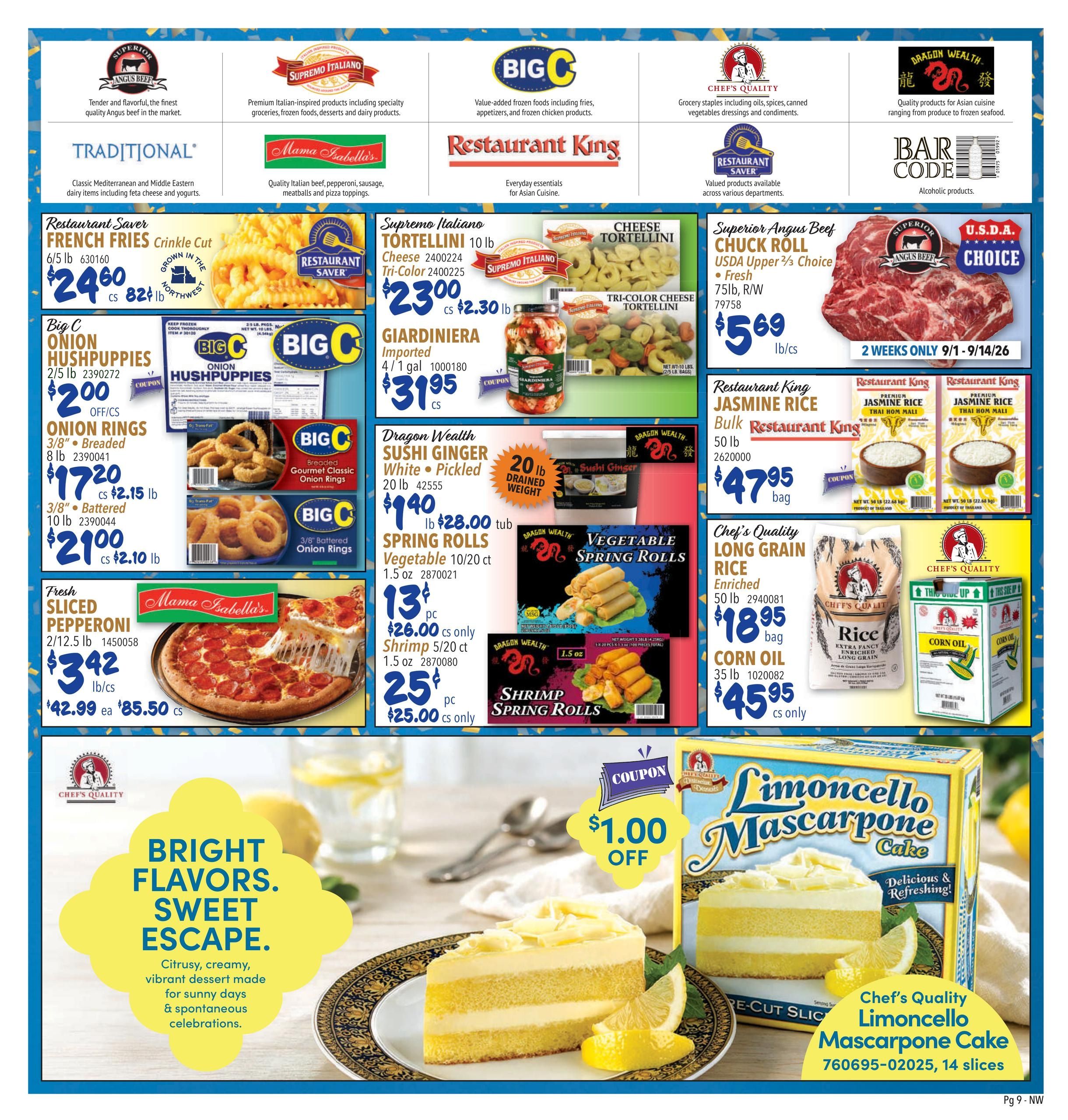 Restaurant Depot (Beavercreek Area, OR) Weekly Ad September 1 - 30, 2026