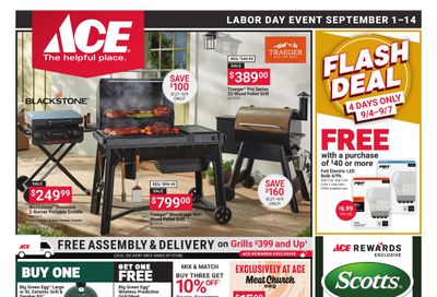 Ace Hardware (Calder Area, ID) September Labor Day Weekly Ad September 1 - 14, 2026