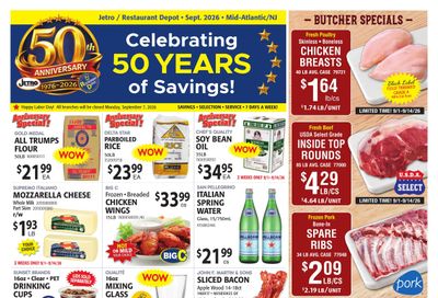 Restaurant Depot (Parcel Return Service Area, DC) Weekly Ad September 1 - 30, 2026