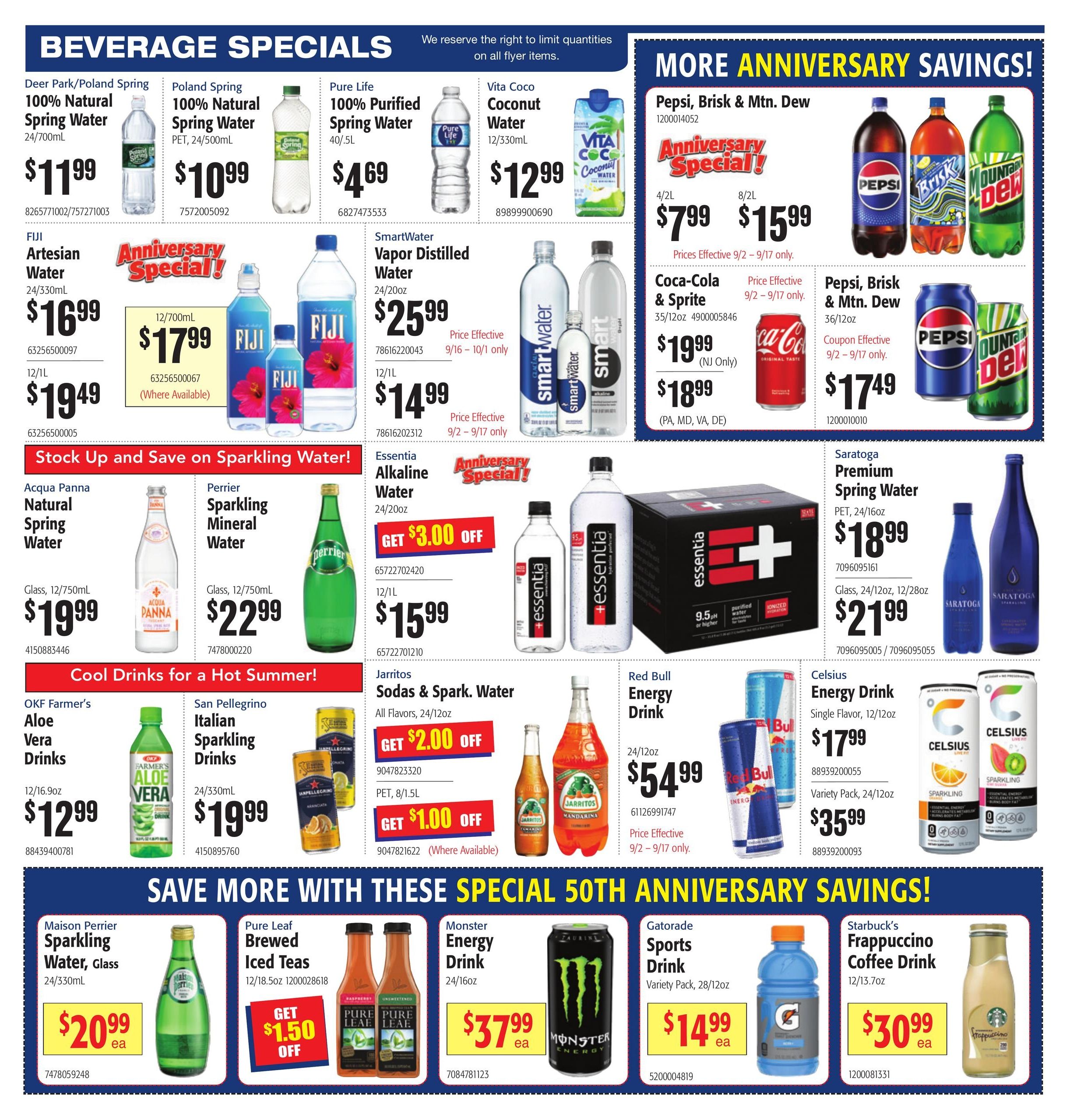 Restaurant Depot (Parcel Return Service Area, DC) Weekly Ad September 1 - 30, 2026
