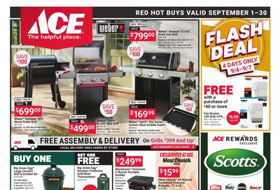 Ace Hardware (Dennehotso Area, AZ) Red Hot Buys Weekly Ad September 1 - 30, 2026