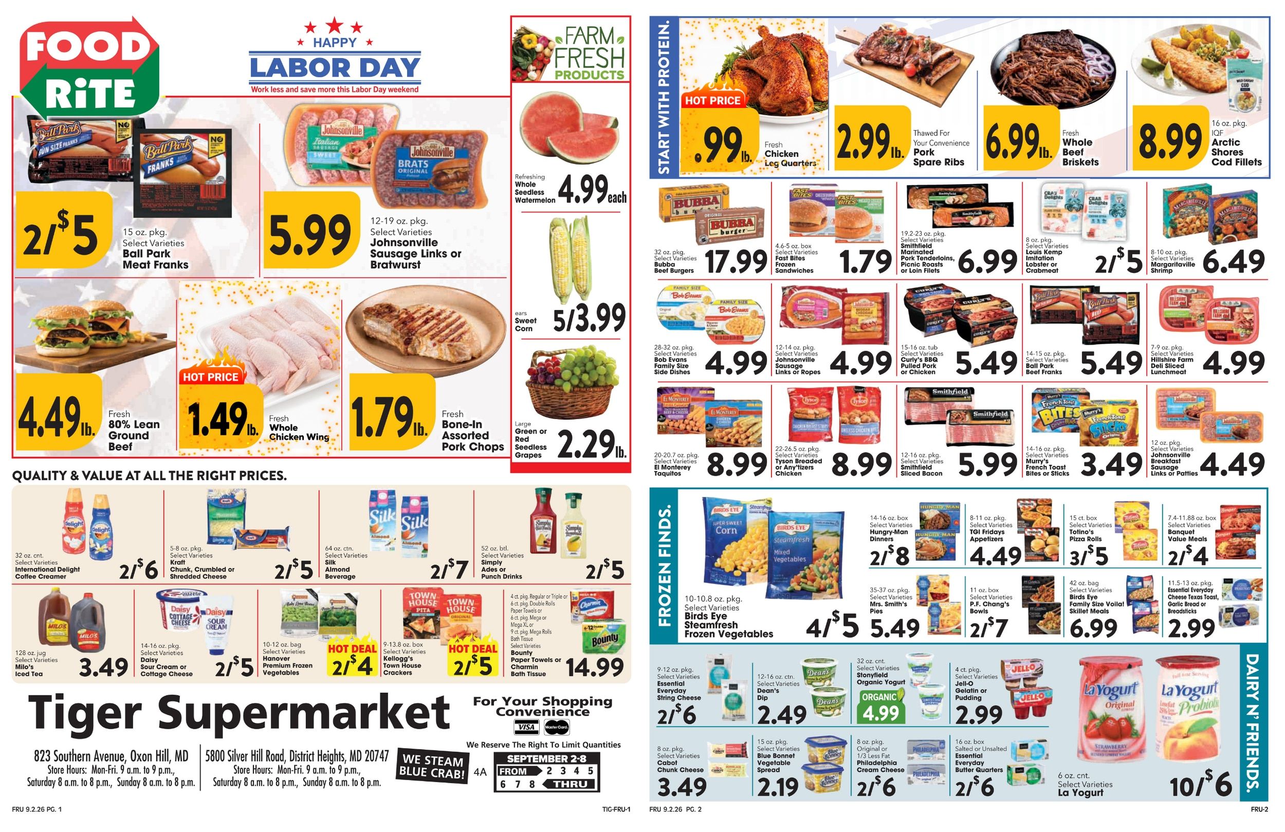 Tiger Supermarket Weekly Ad September 2 - 8, 2026