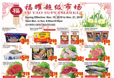 Fu Yao Supermarket Flyer November 15 to 21