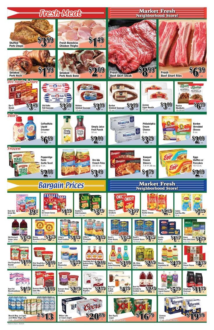 Watkins Supermarket Weekly Ad September 2 - 8, 2026