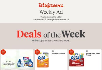 Walgreens (Anchorage-Talkeetna Area, AK) Weekly Ad September 6 - 12, 2026