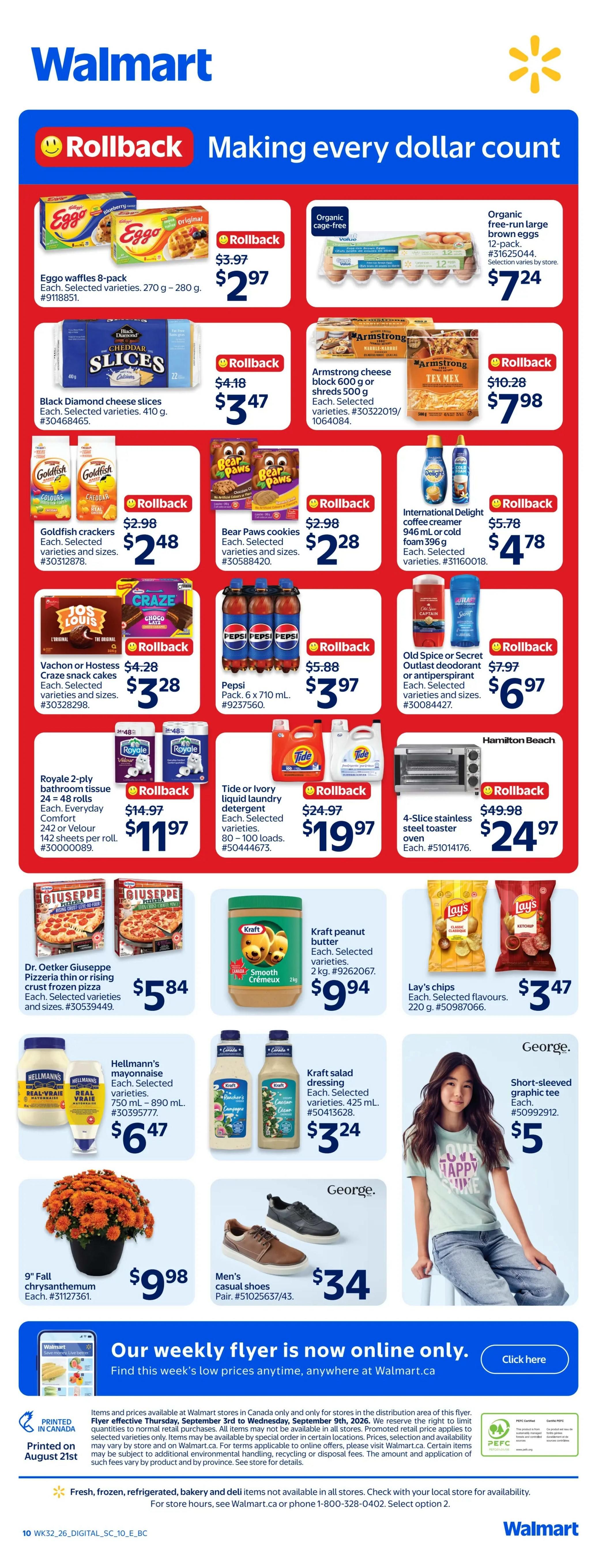 Walmart (West) Flyer September 3 to 9
