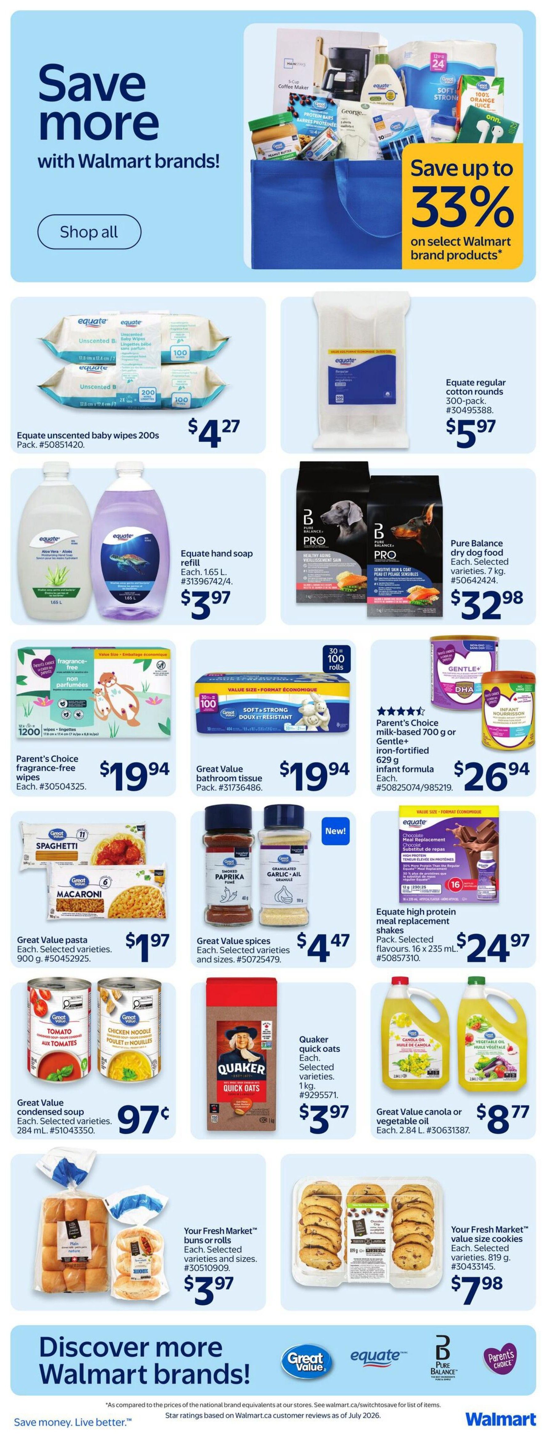 Walmart (West) Flyer September 3 to 9