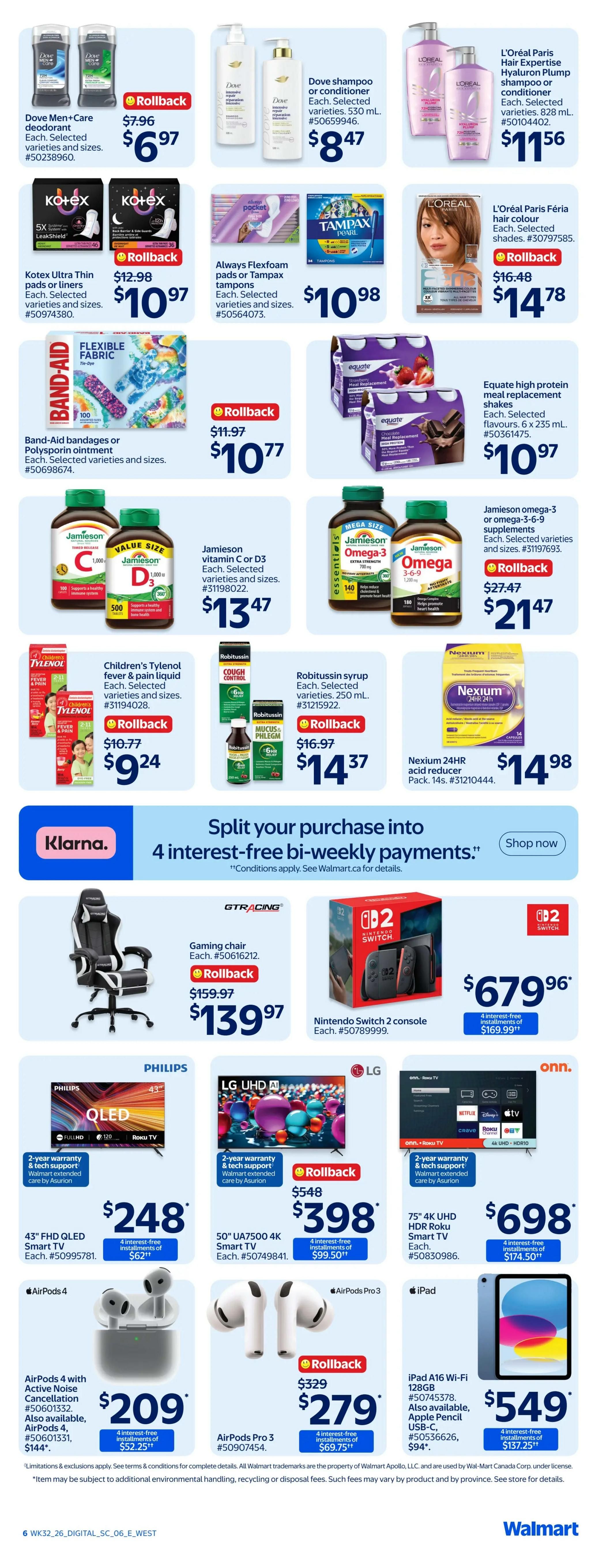 Walmart (West) Flyer September 3 to 9