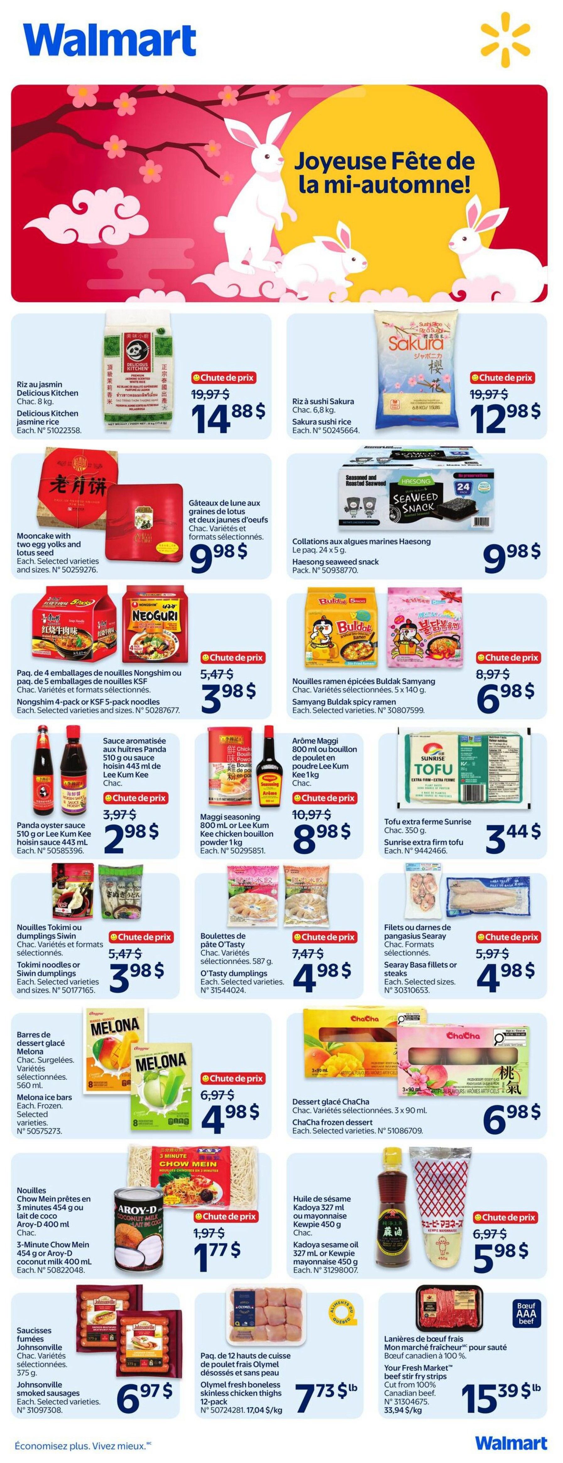 Walmart (QC) Flyer September 3 to 9