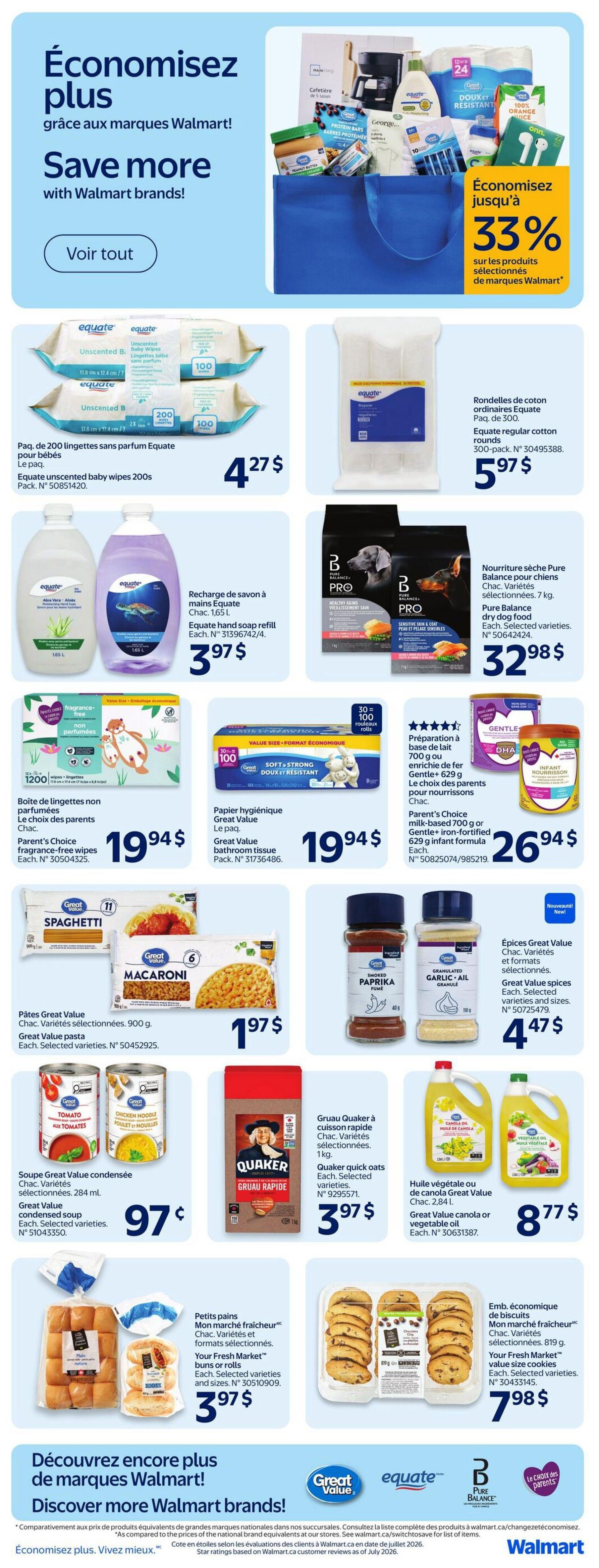Walmart (QC) Flyer September 3 to 9