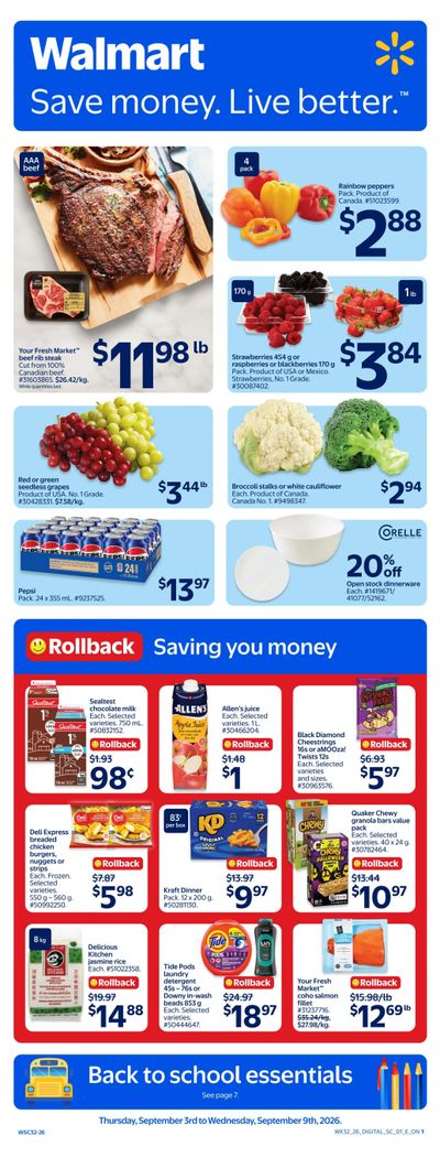 Walmart (ON) Flyer September 3 to 9