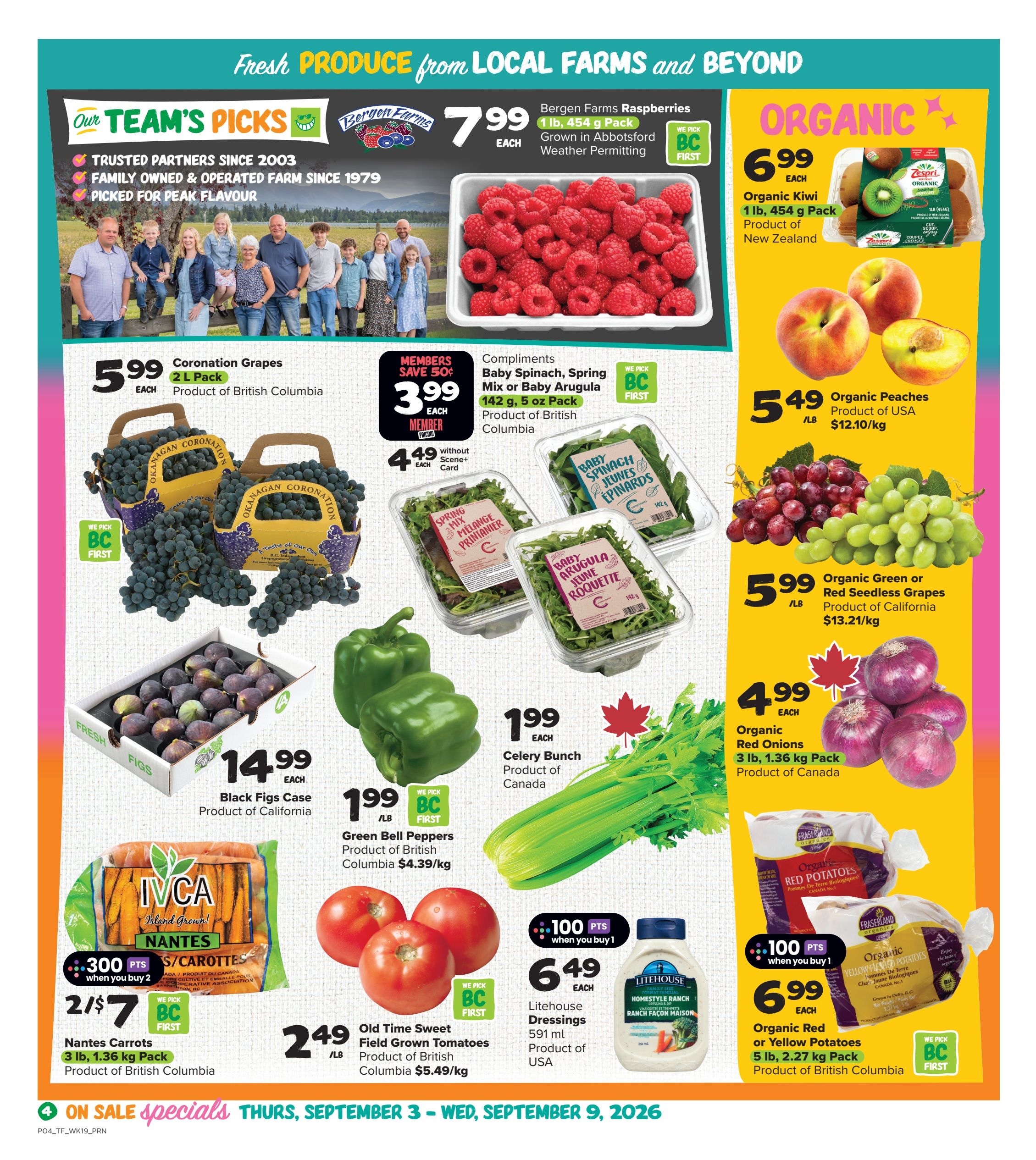 Thrifty Foods Flyer September 3 to 9