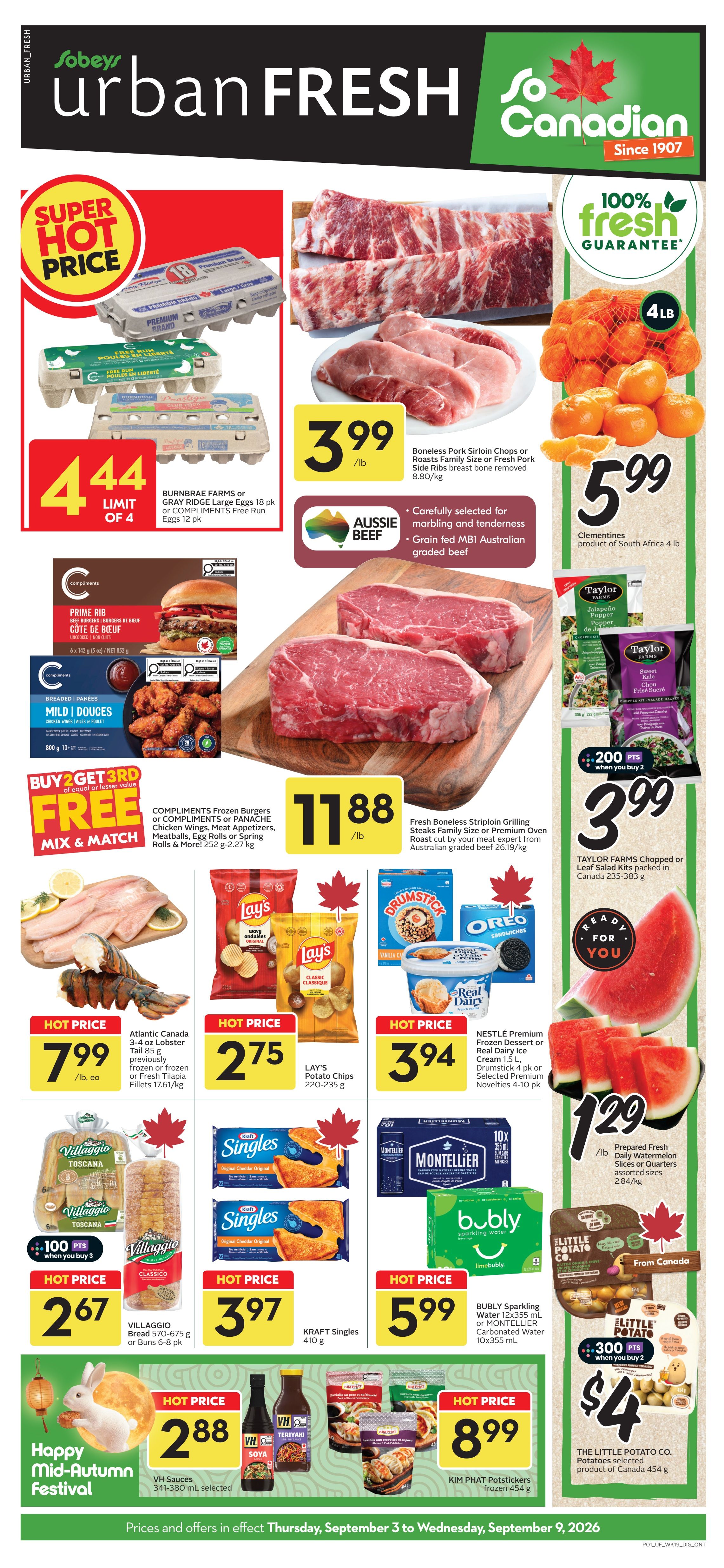 Sobeys Urban Fresh Flyer September 3 to 9