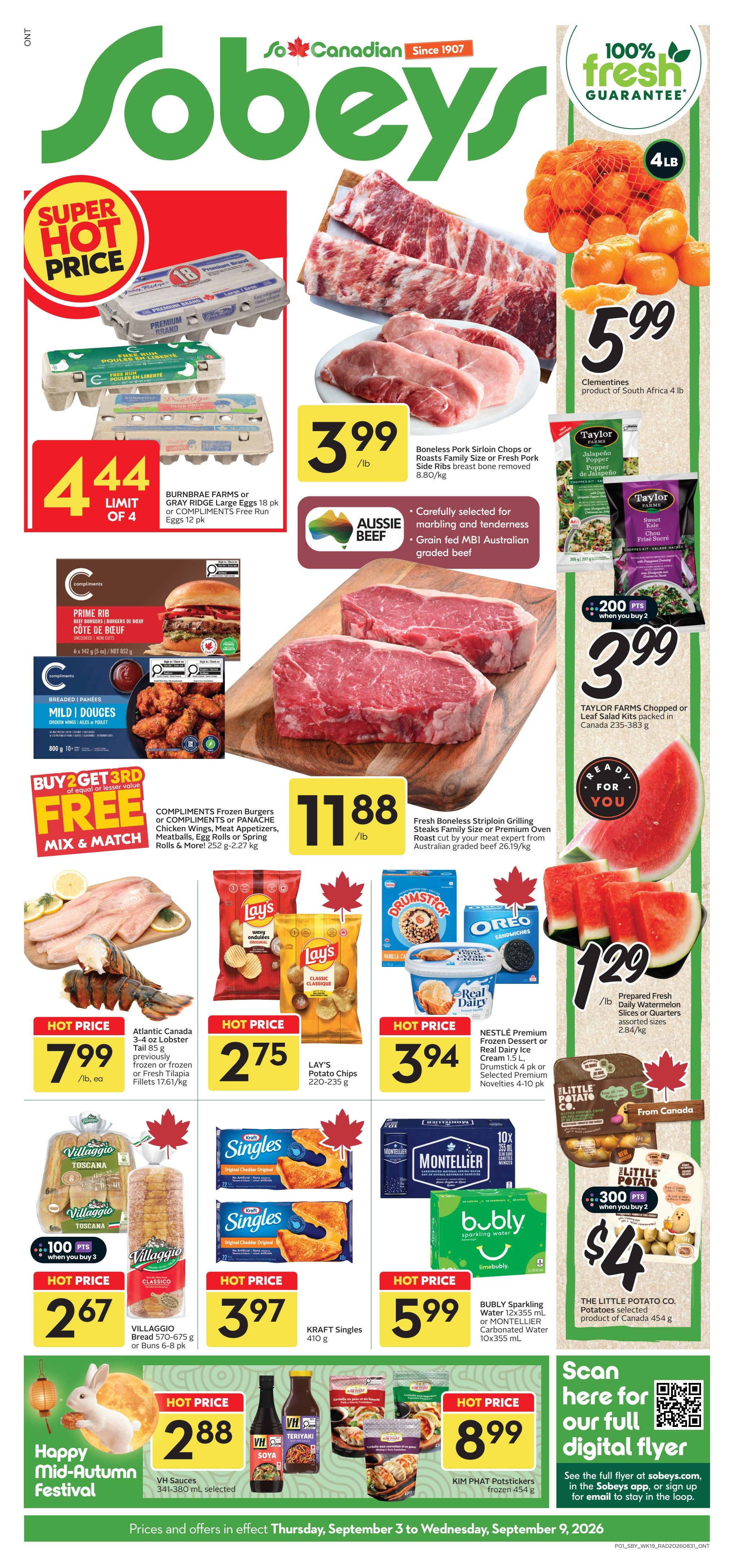 Sobeys (ON) Flyer September 3 to 9