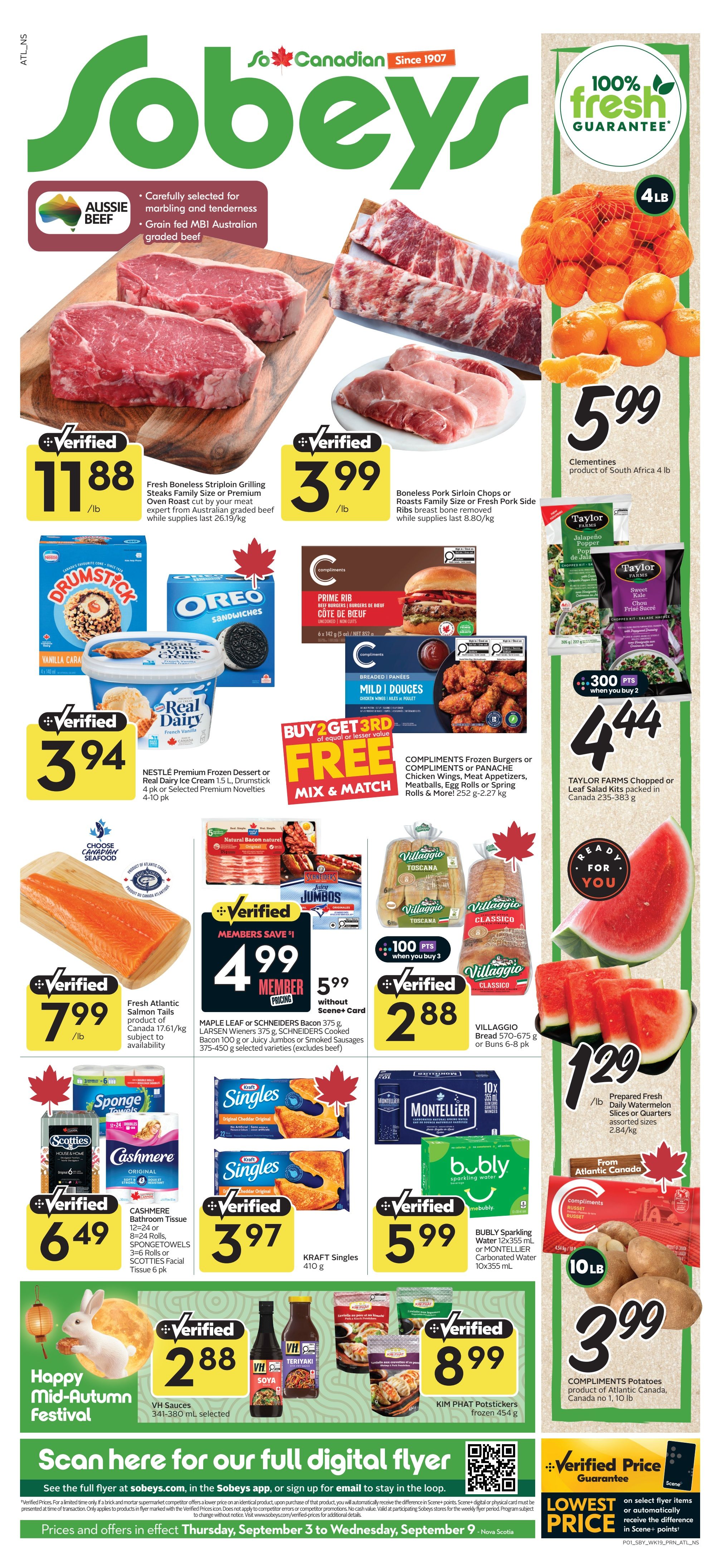 Sobeys (Atlantic) Flyer September 3 to 9