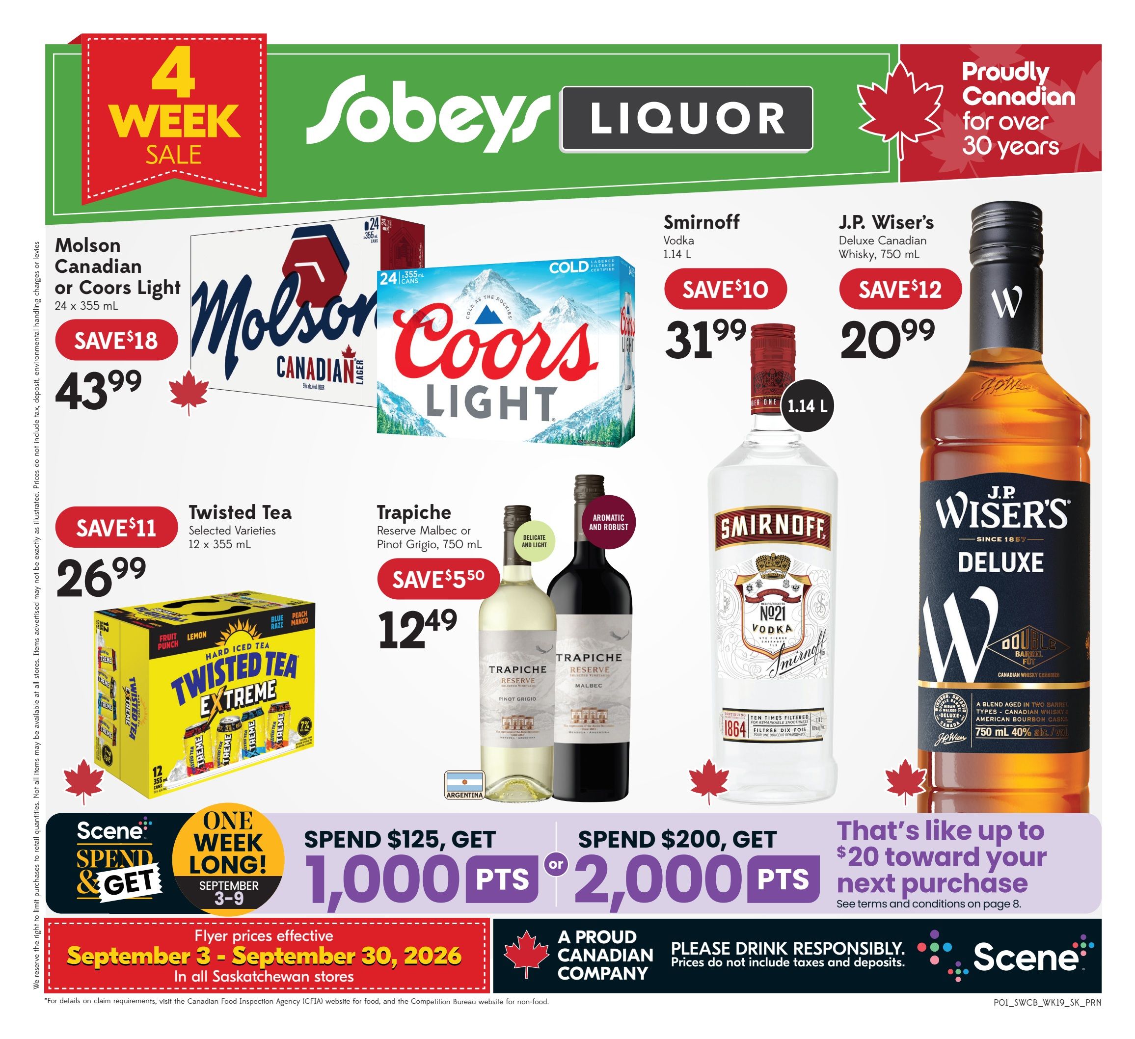 Sobeys (SK) SWCB Flyer September 3 to 9