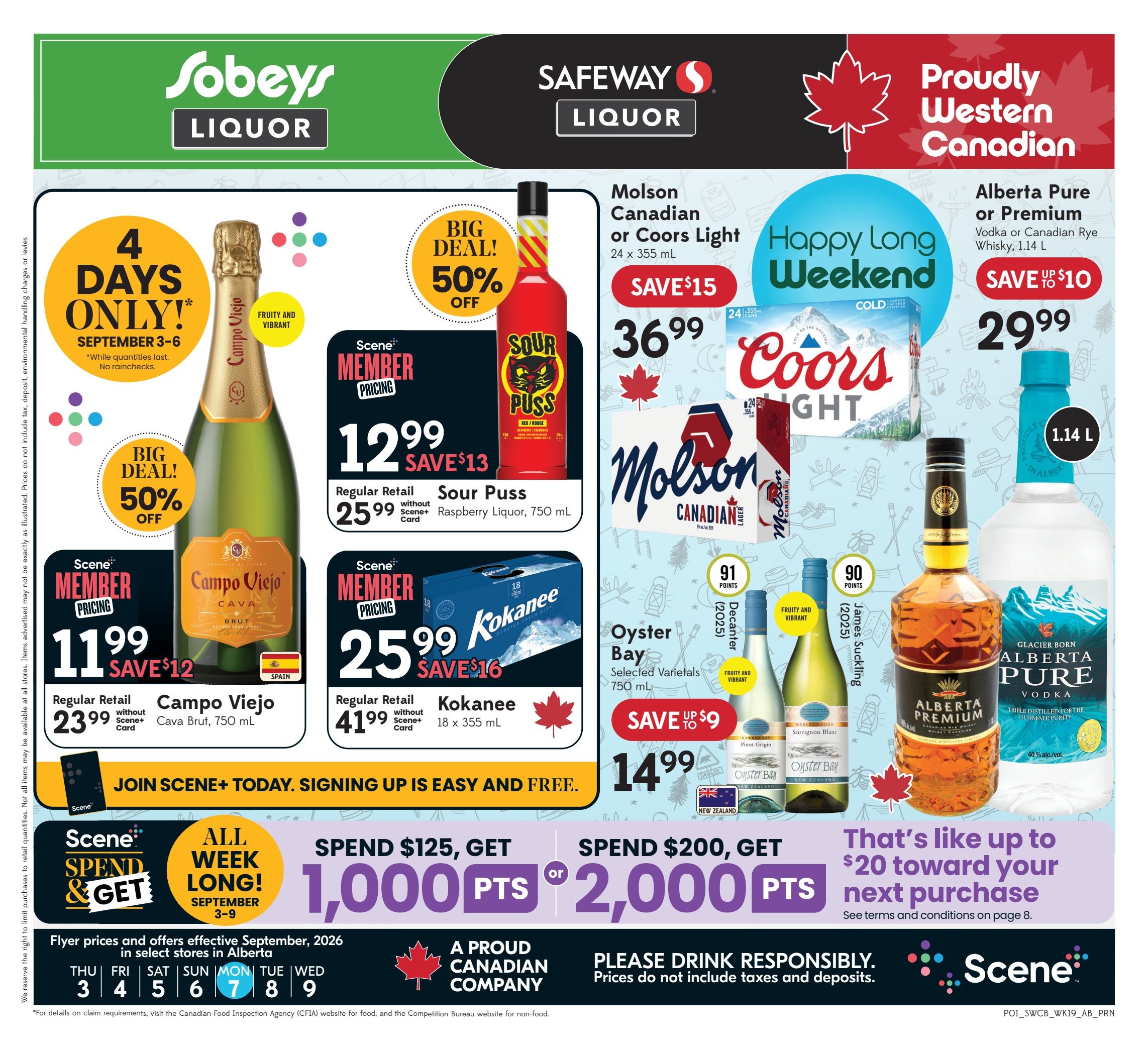 Sobeys/Safeway (AB) SWCB Flyer September 3 to 9