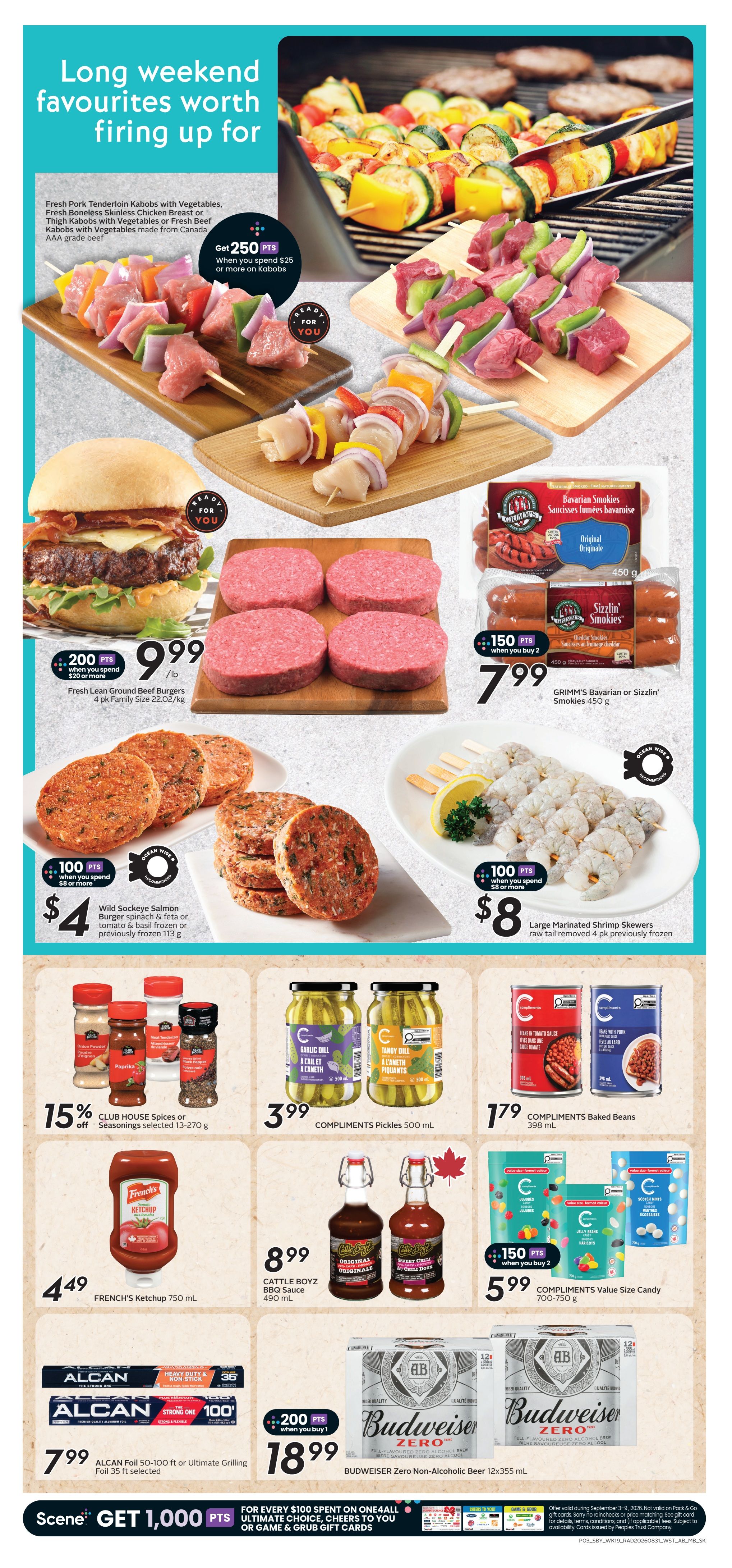 Sobeys/Safeway (AB, SK, MB) Flyer September 3 to 9