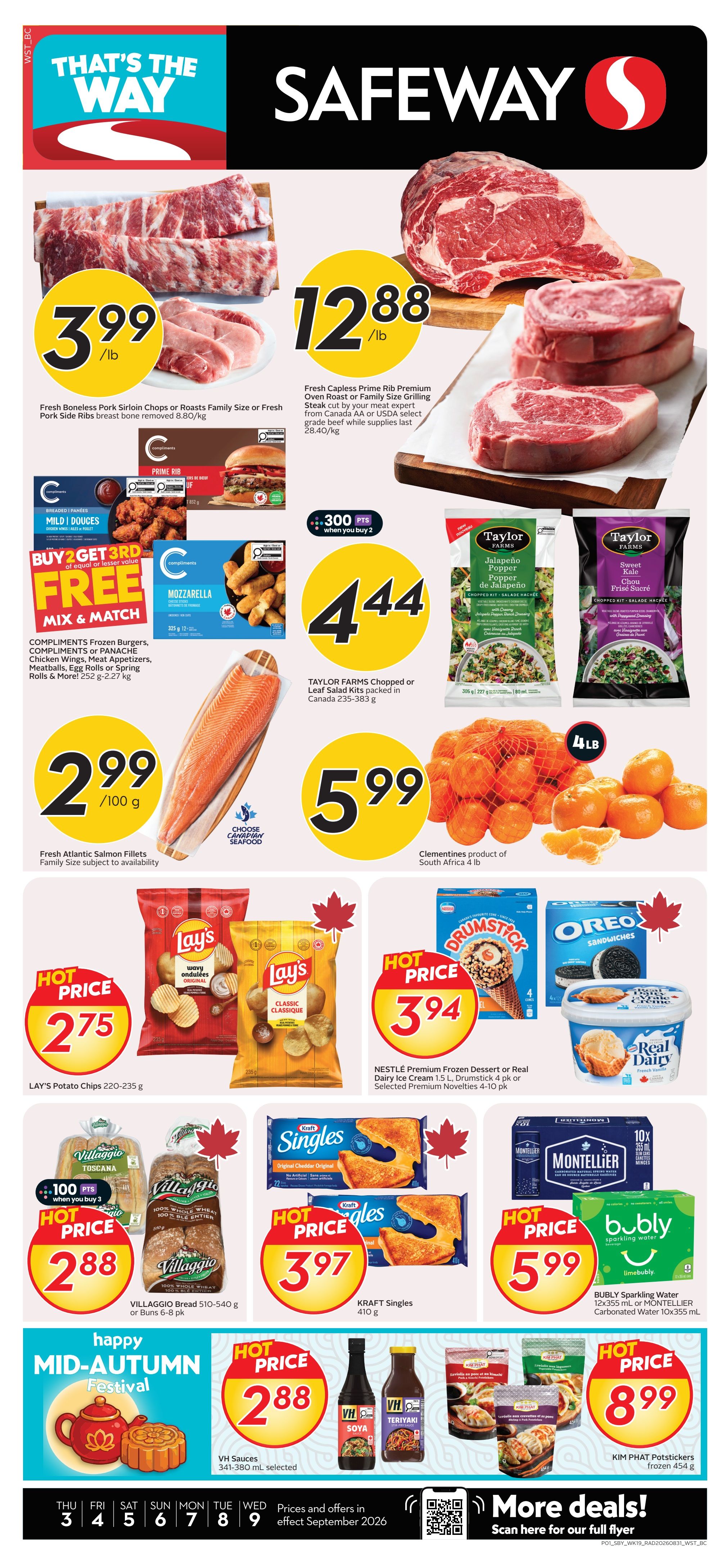 Safeway (BC) Flyer September 3 to 9