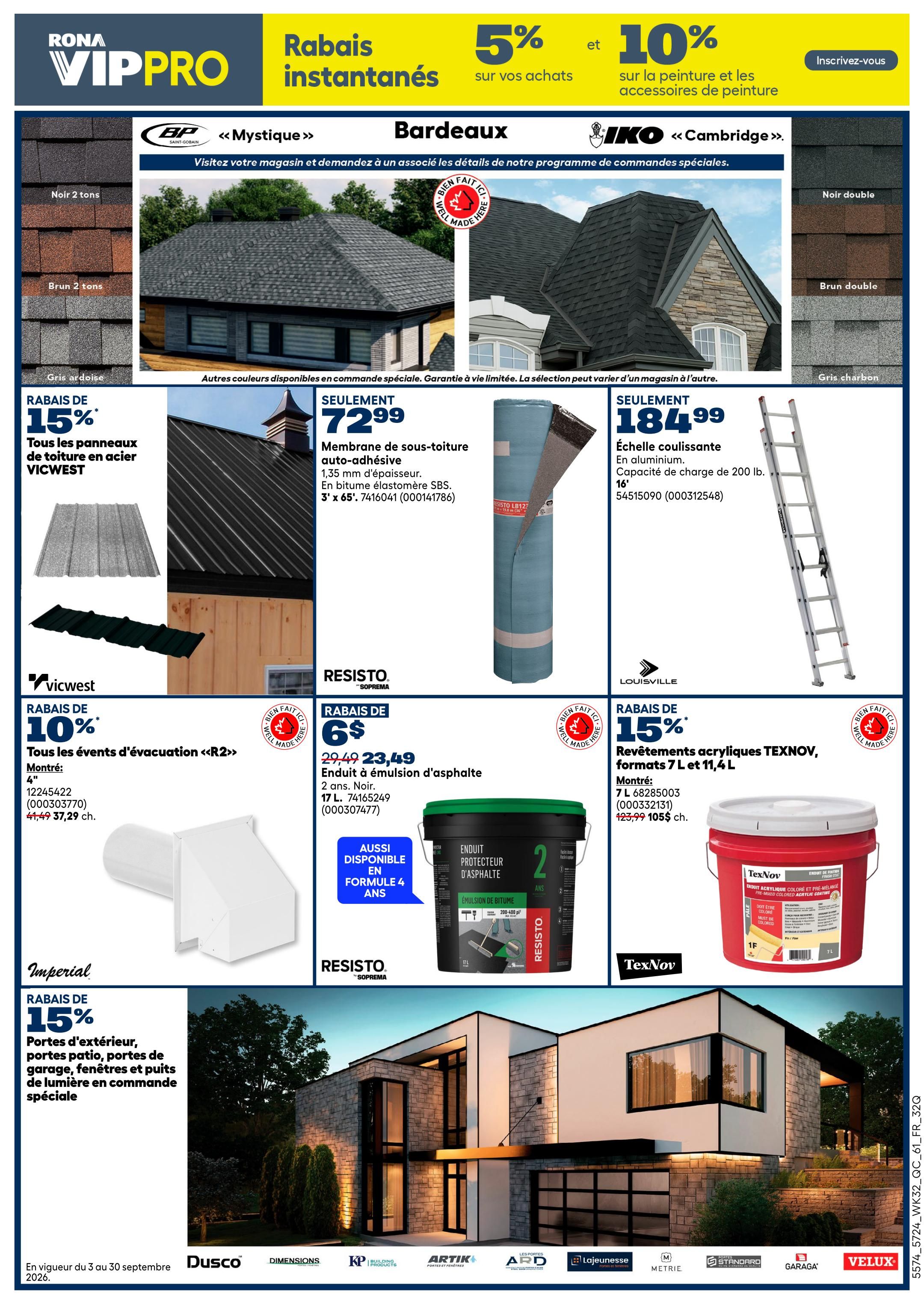 Rona & Rona+ (QC) Flyer September 3 to 9