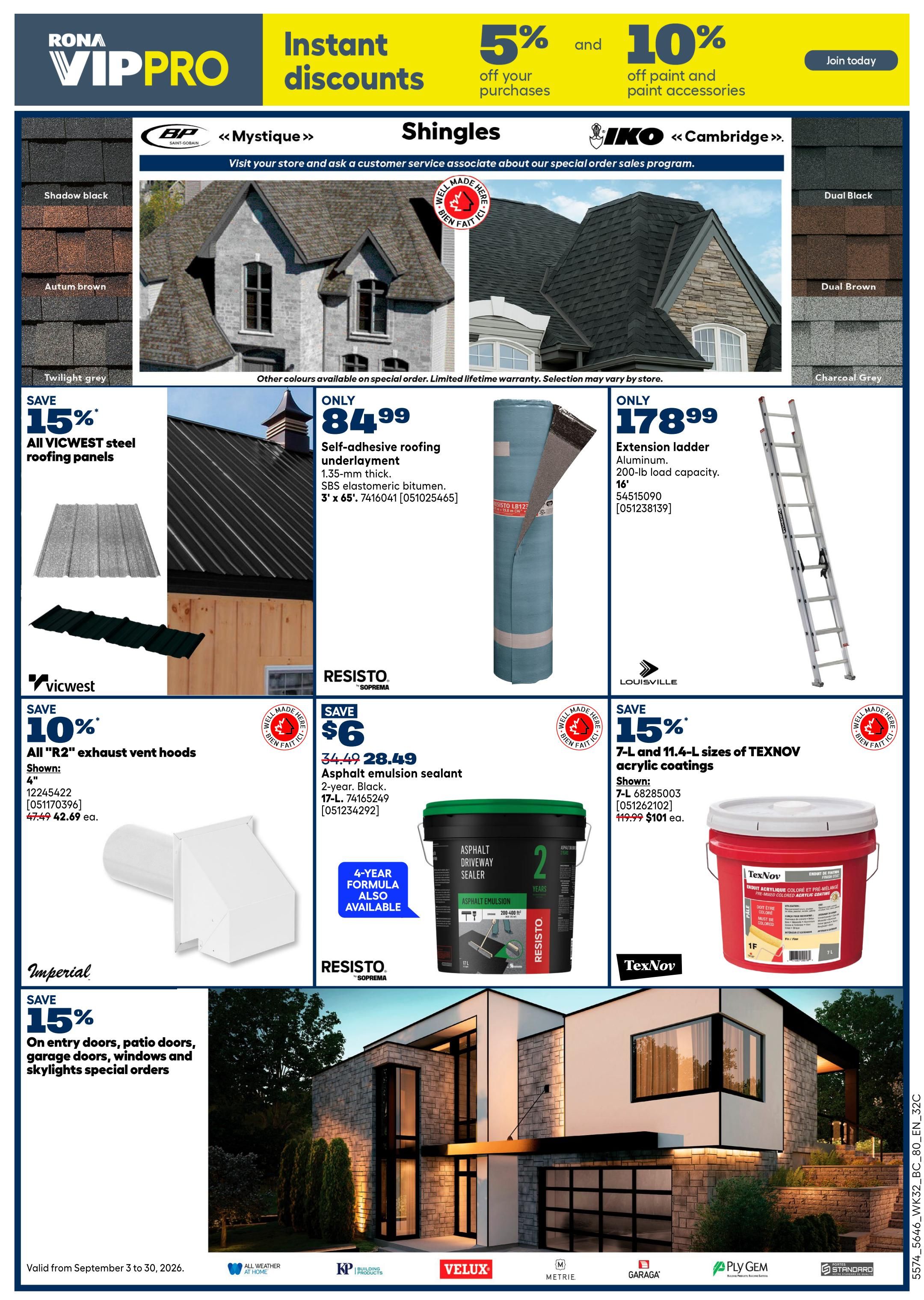 Rona & Rona+ (BC) Flyer September 3 to 9