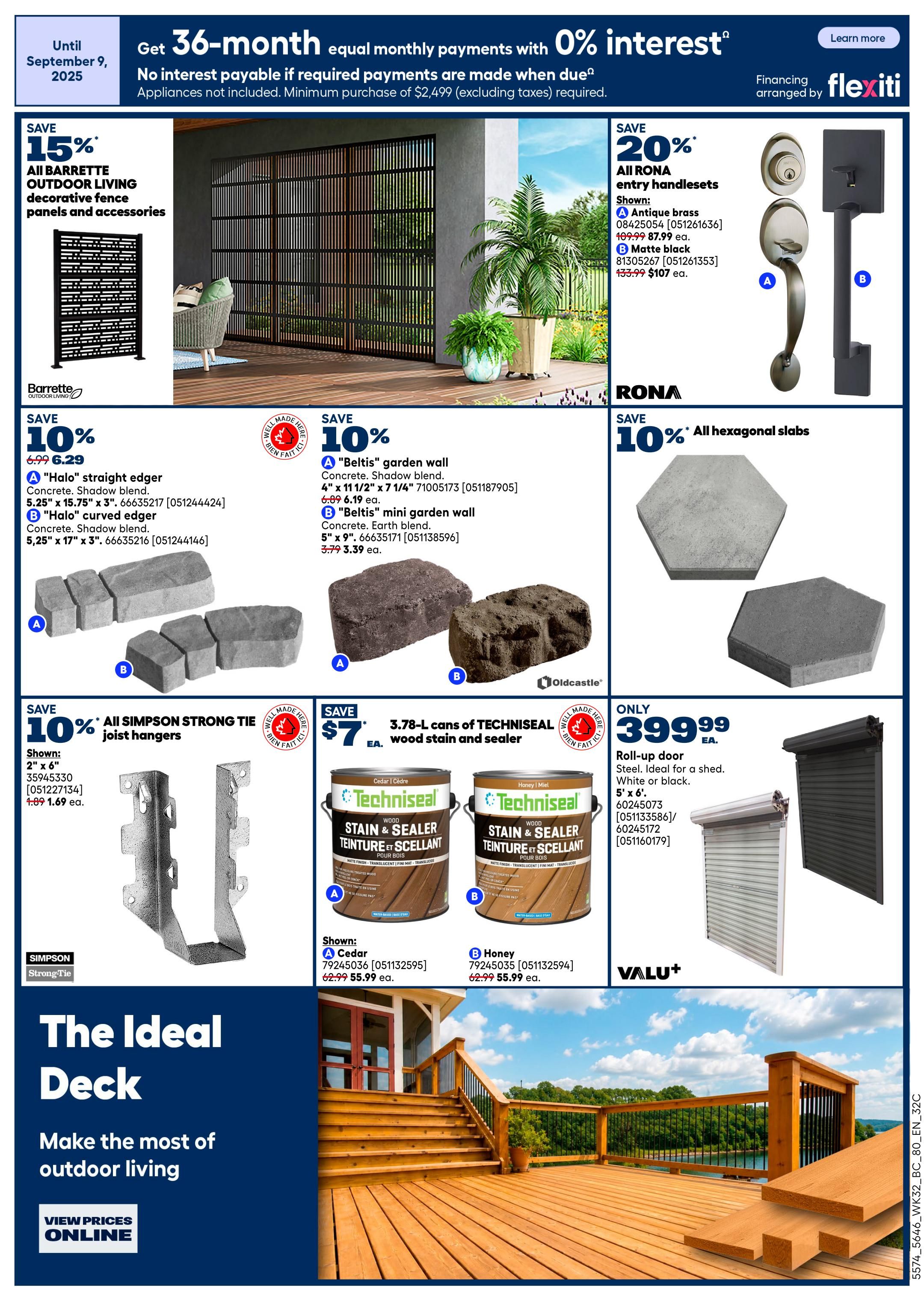 Rona & Rona+ (BC) Flyer September 3 to 9