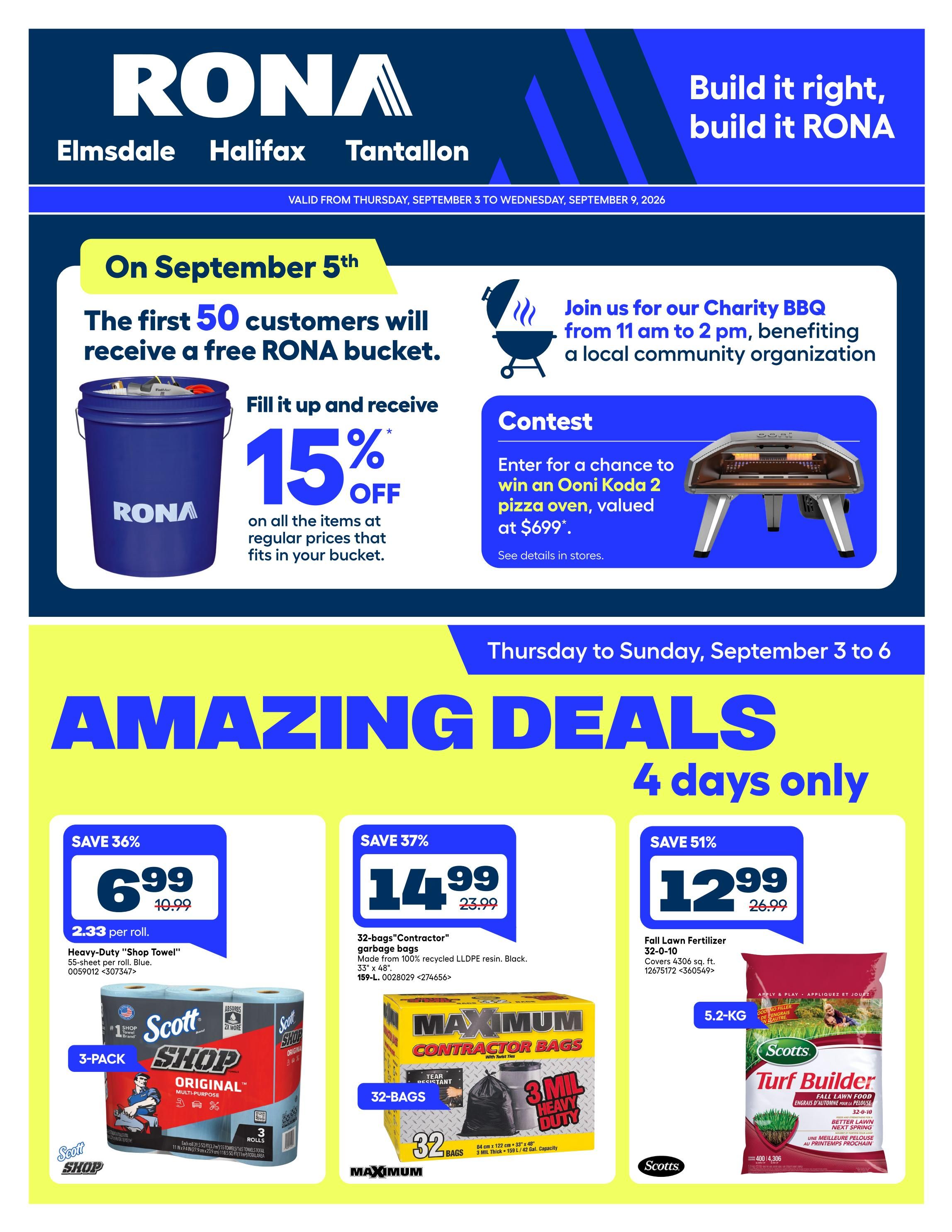 Rona & Rona+ (Atlantic) Flyer September 3 to 9