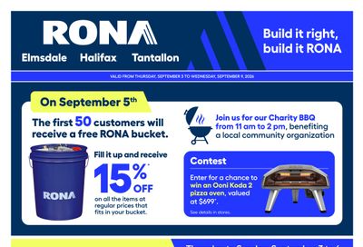Rona & Rona+ (Atlantic) Flyer September 3 to 9