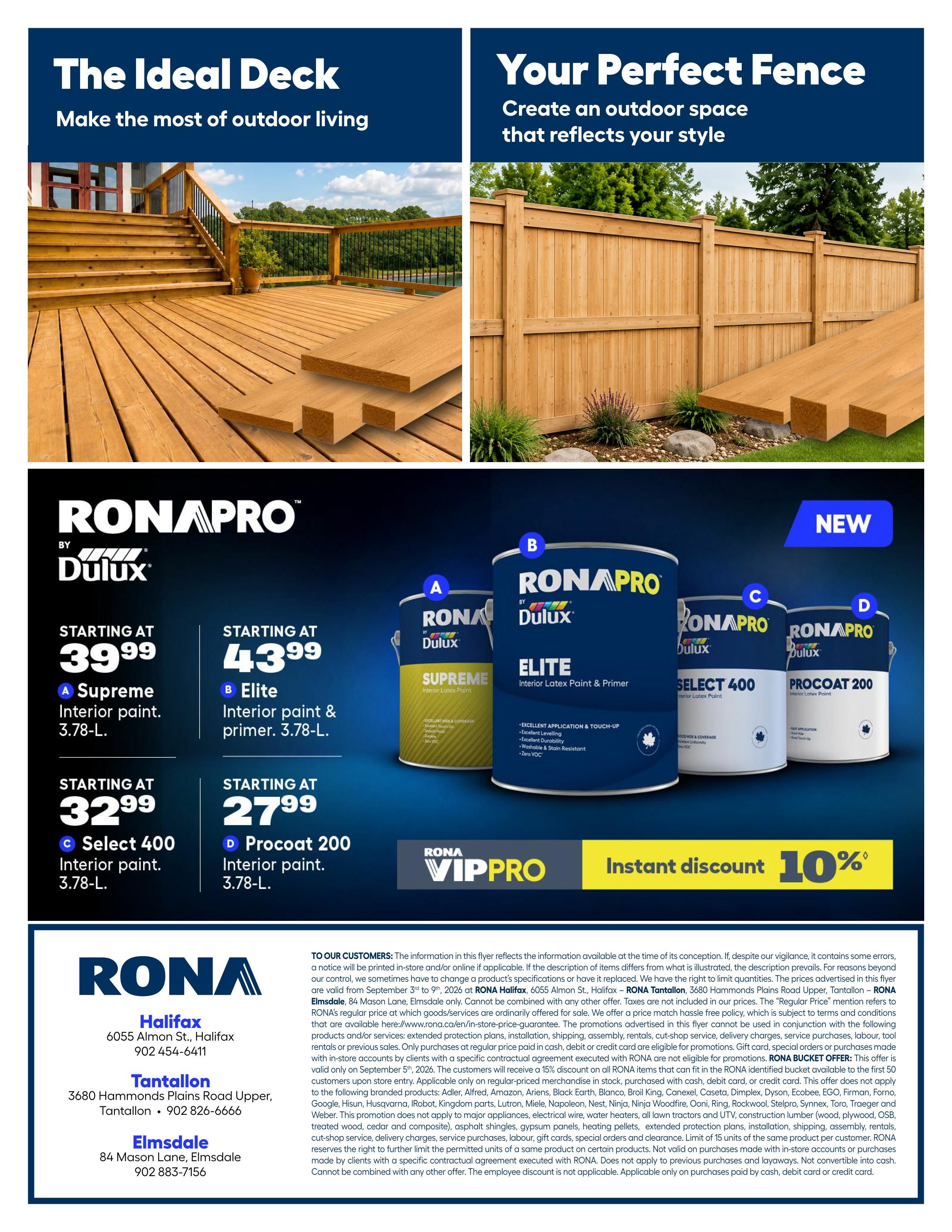 Rona & Rona+ (Atlantic) Flyer September 3 to 9