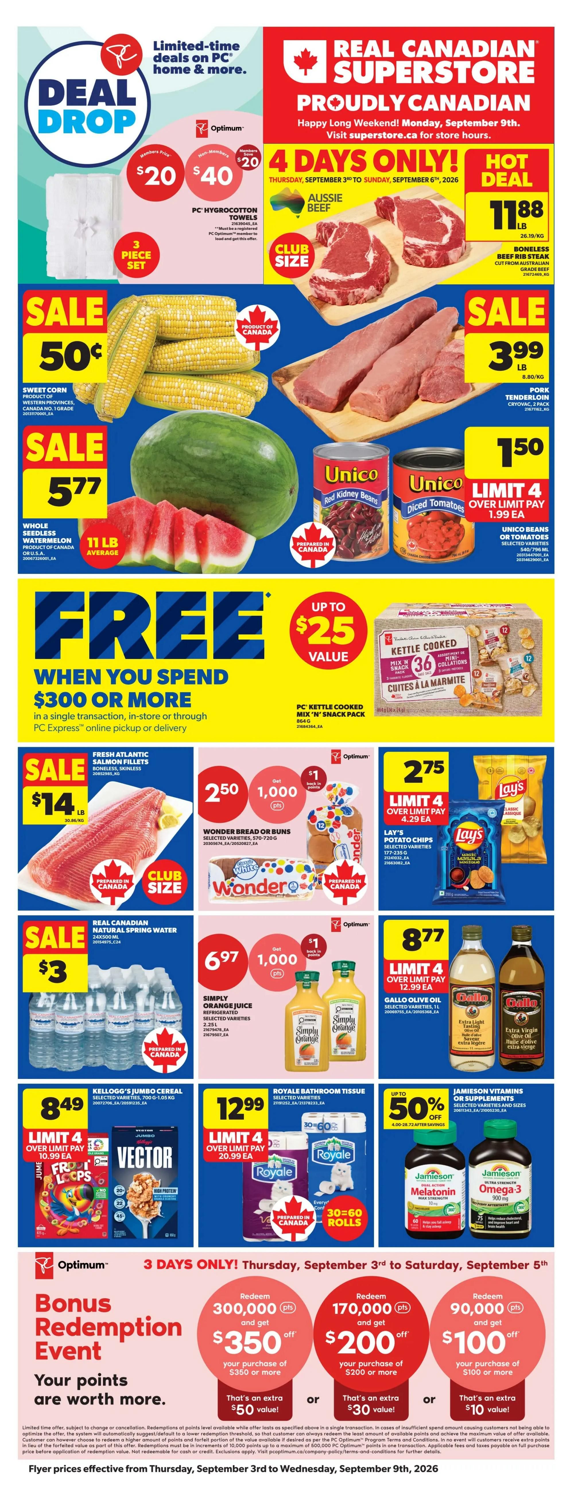 Real Canadian Superstore (West) Flyer September 3 to 9