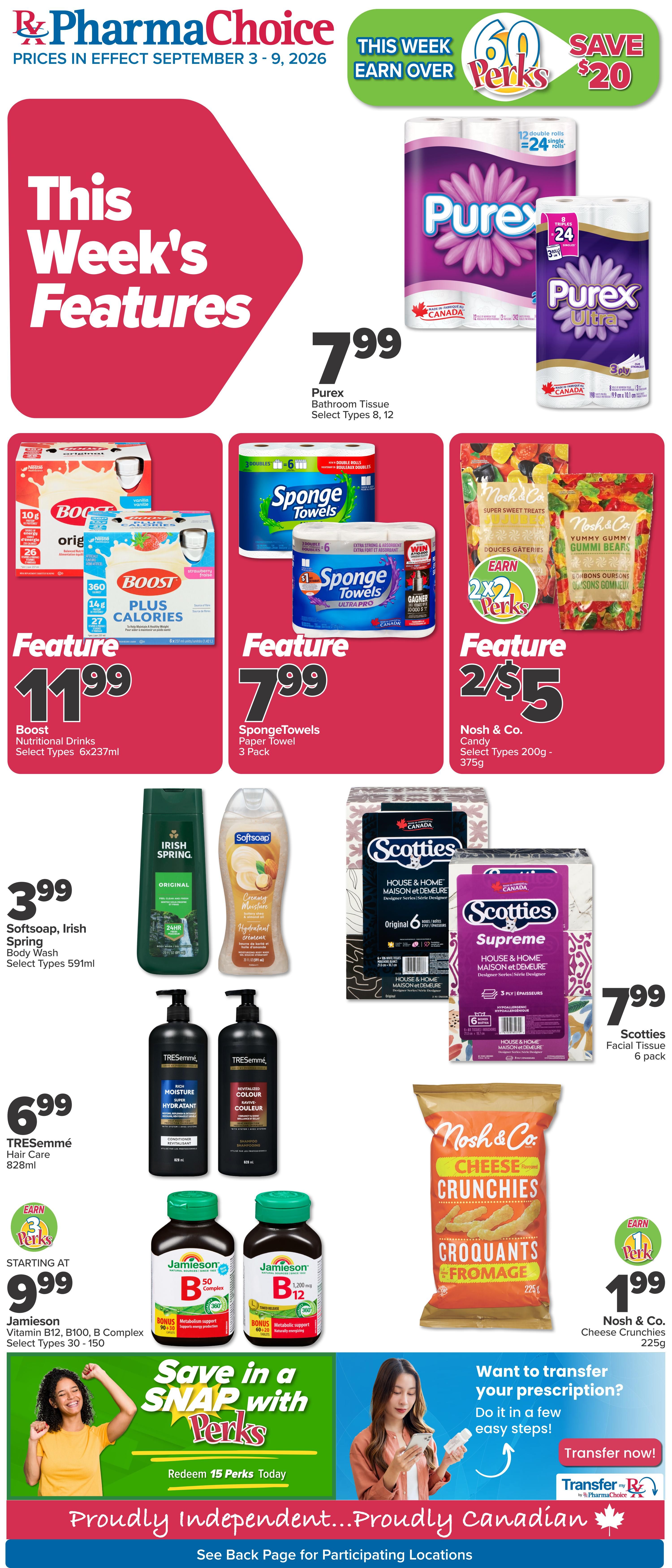 PharmaChoice (BC, AB, SK & MB) Flyer September 3 to 9