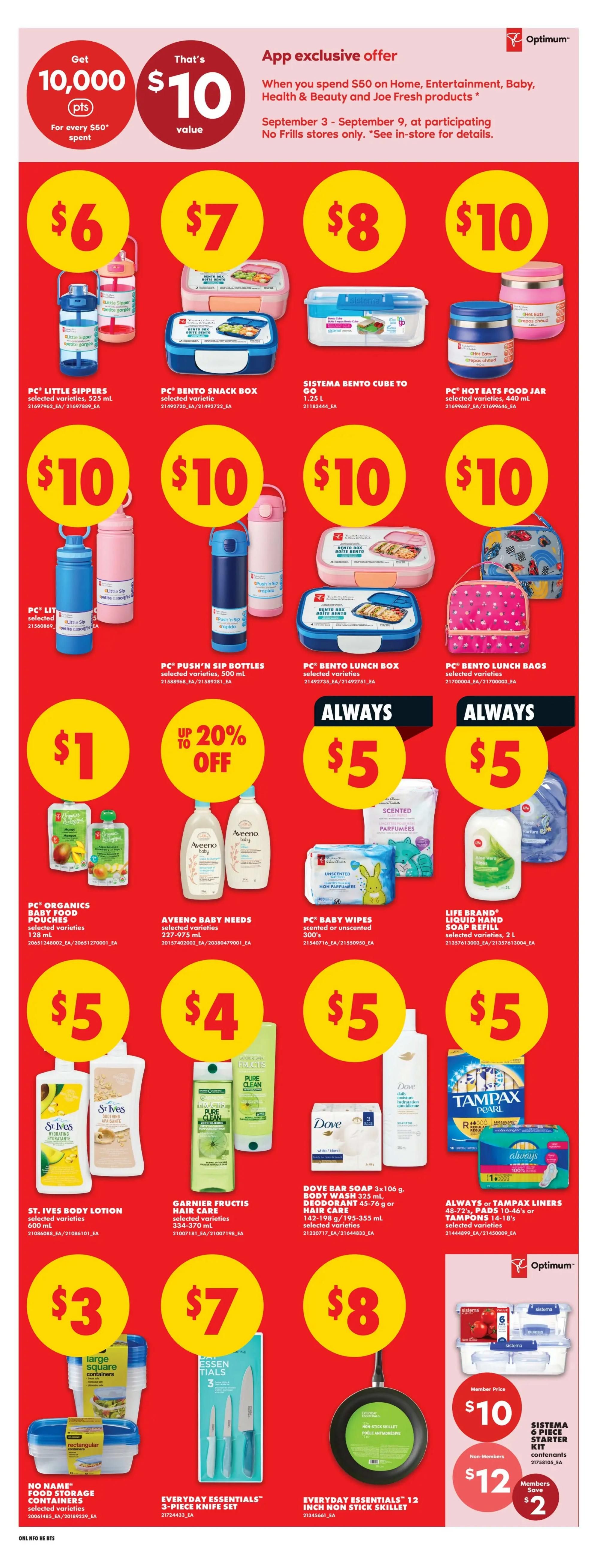 No Frills (GTA) Flyer September 3 to 9