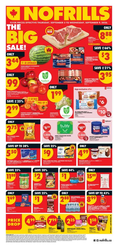No Frills (ON) Flyer September 3 to 9