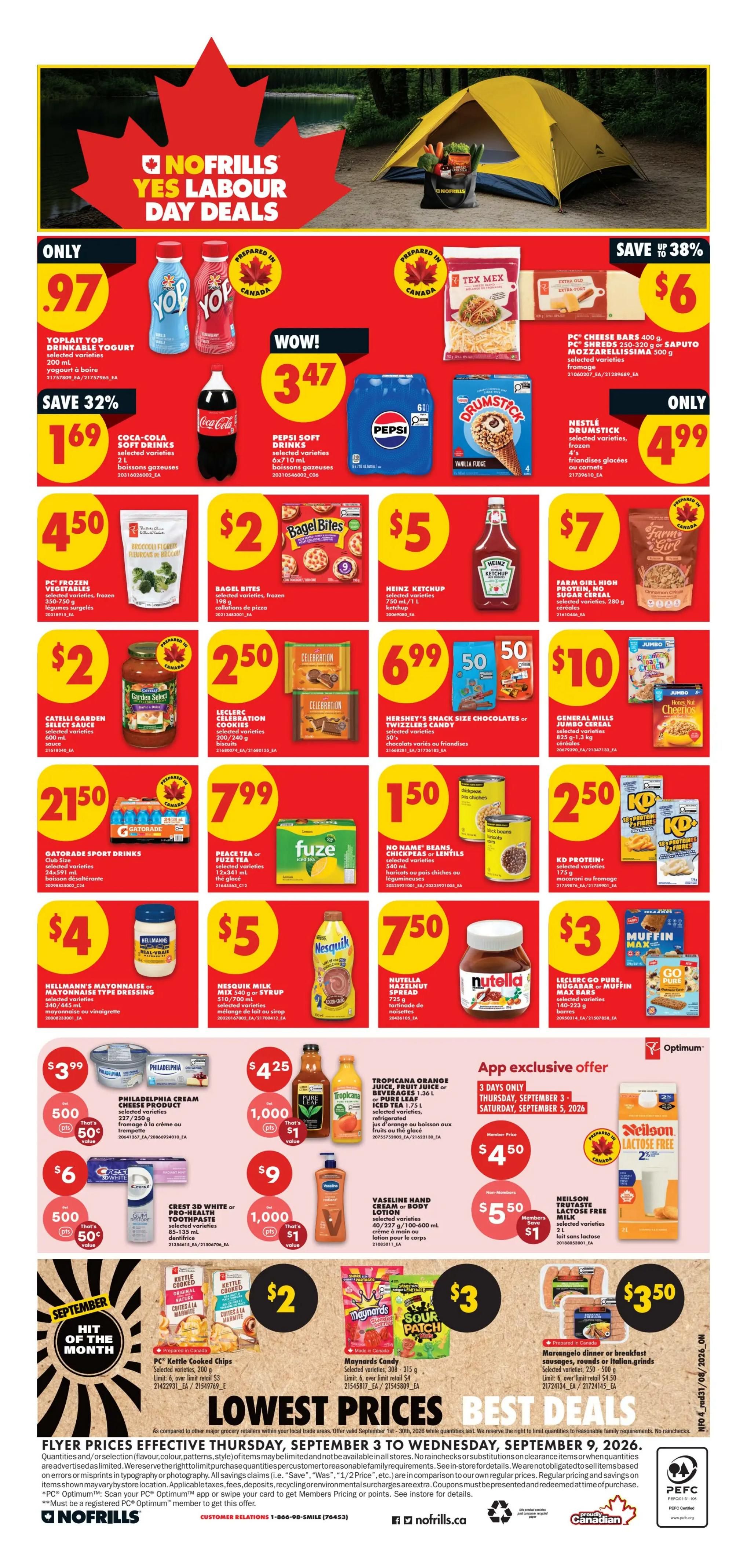 No Frills (ON) Flyer September 3 to 9