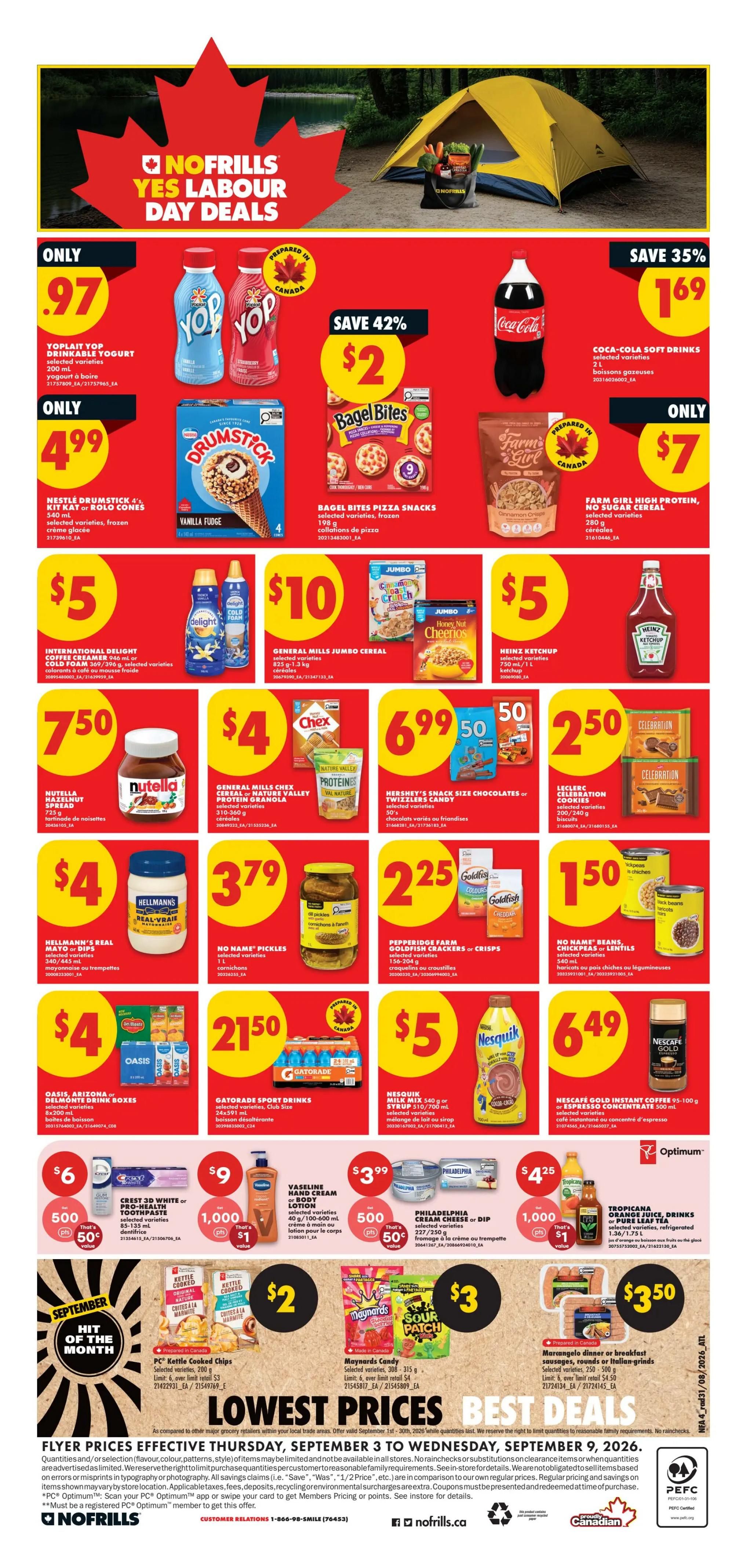 No Frills (Atlantic) Flyer September 3 to 9