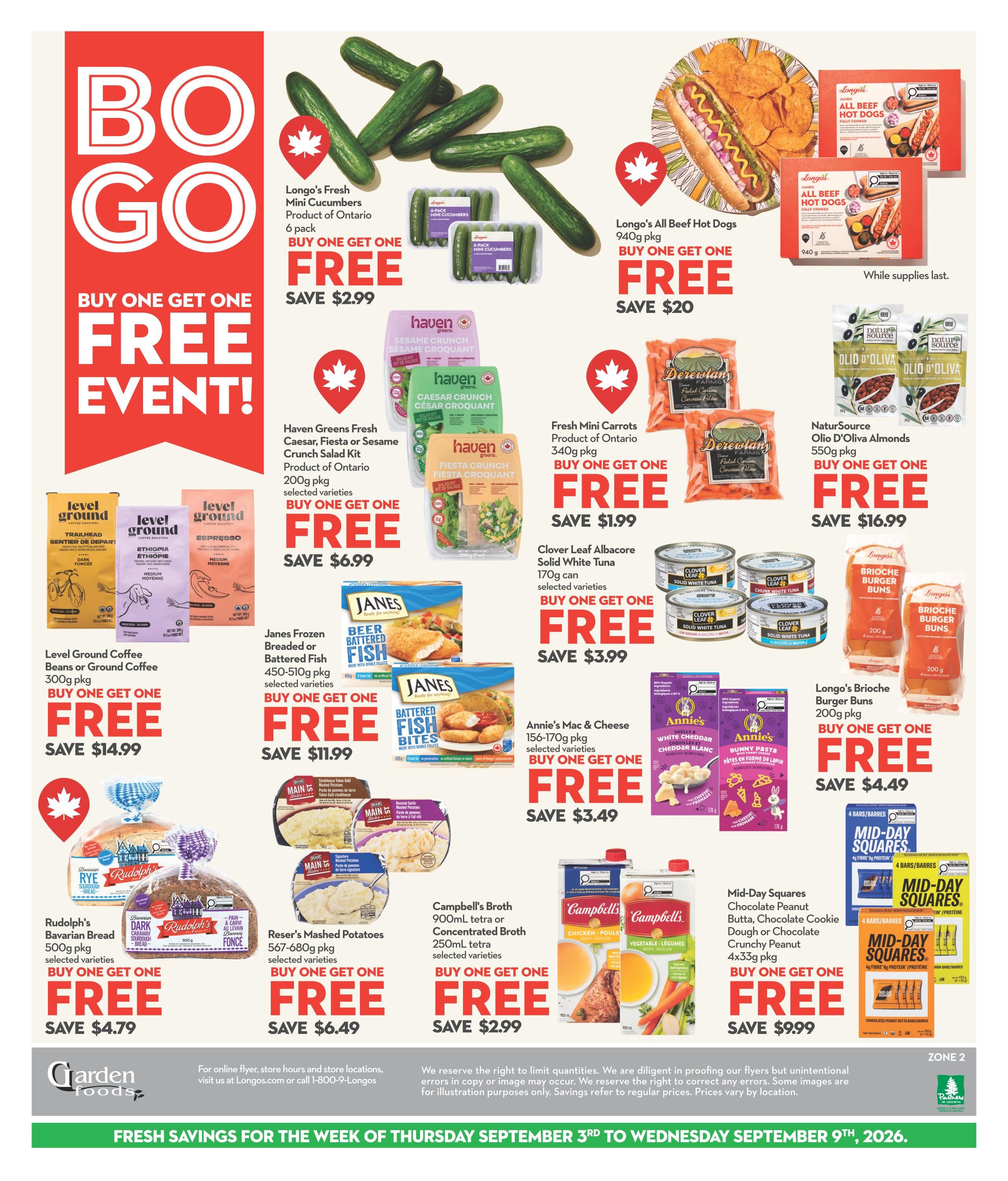 Garden Foods Flyer September 3 to 9