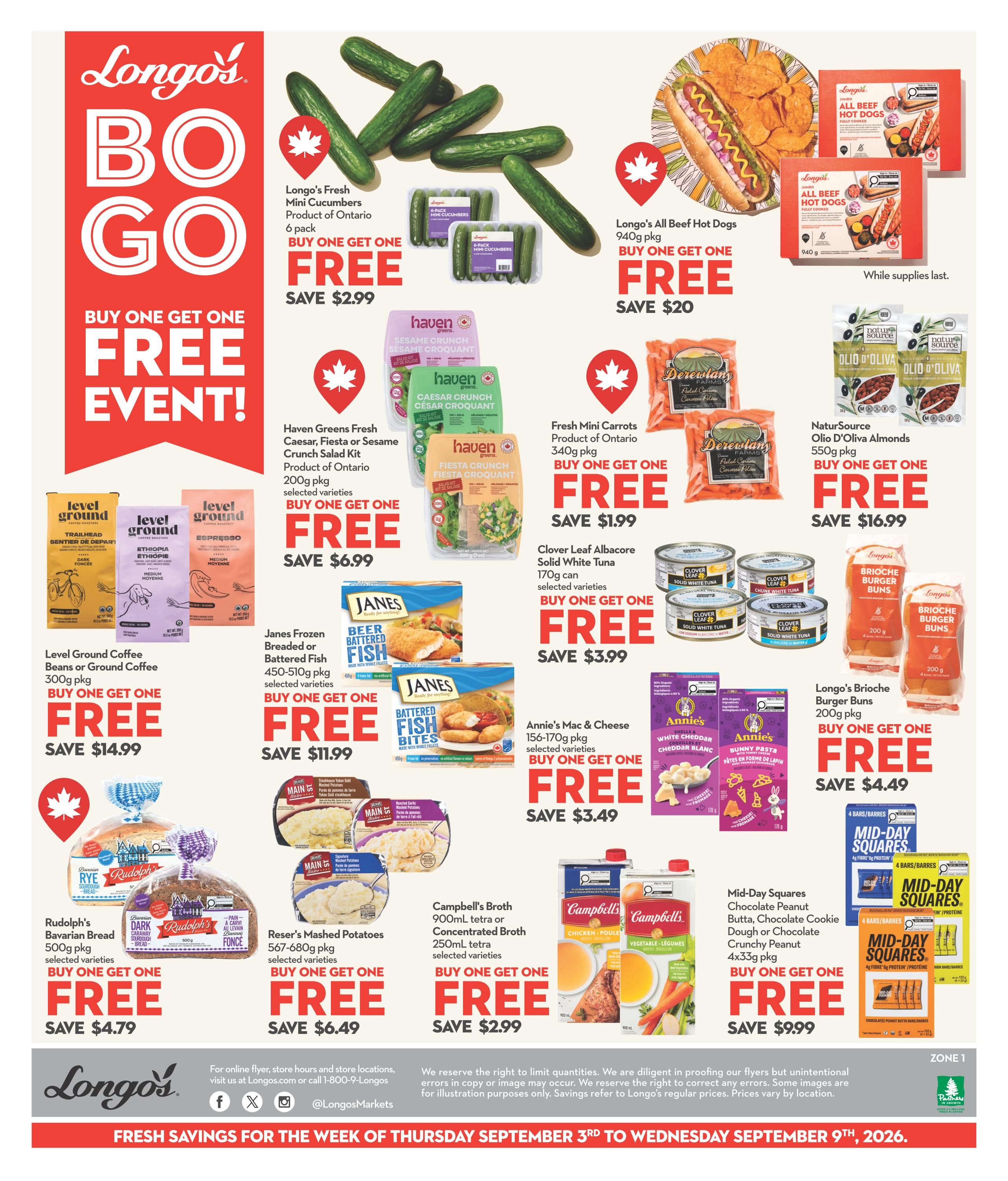 Longo's Flyer September 3 to 9